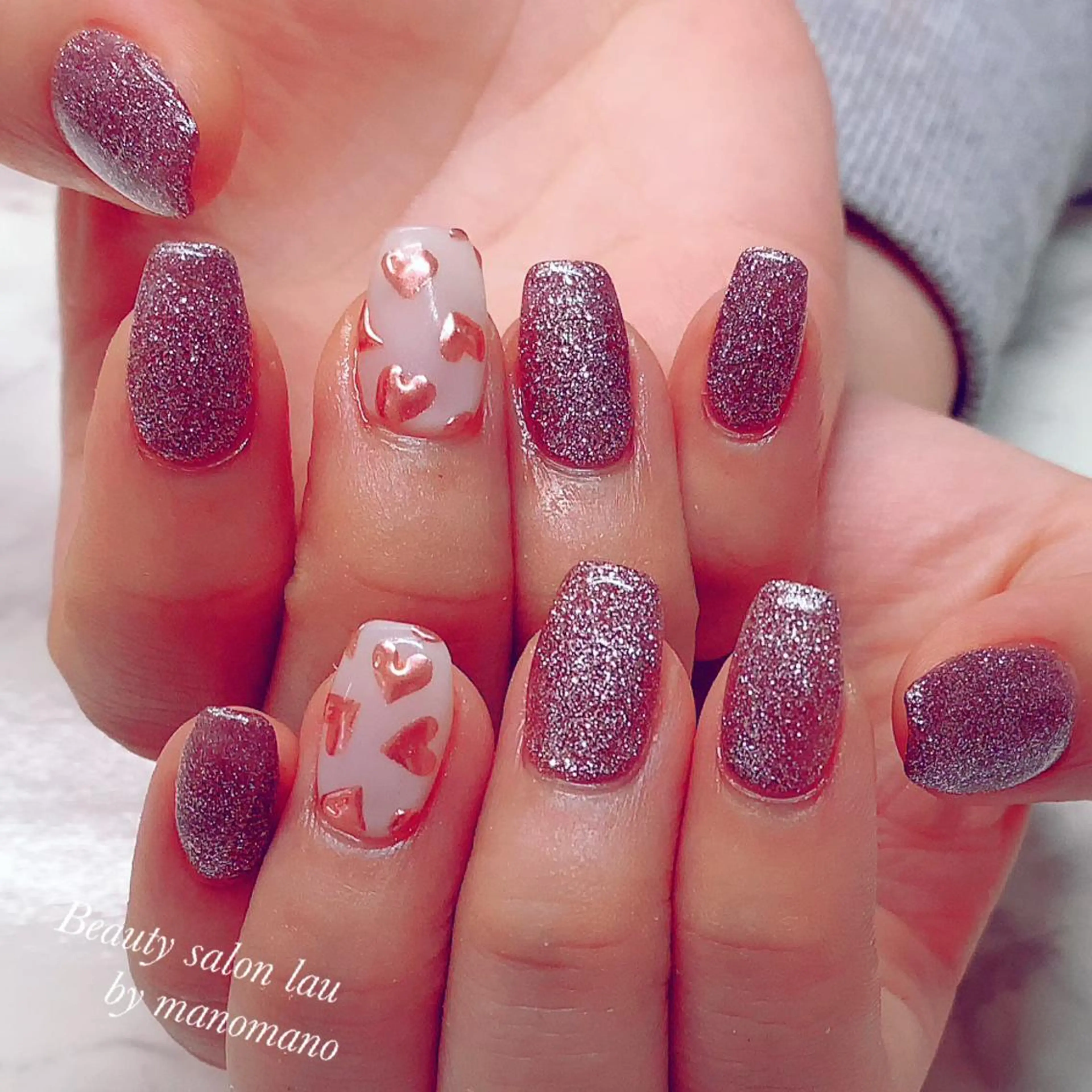 ネイル ハンドネイル ラウバイマノマノ なかざとのネイルデザイン