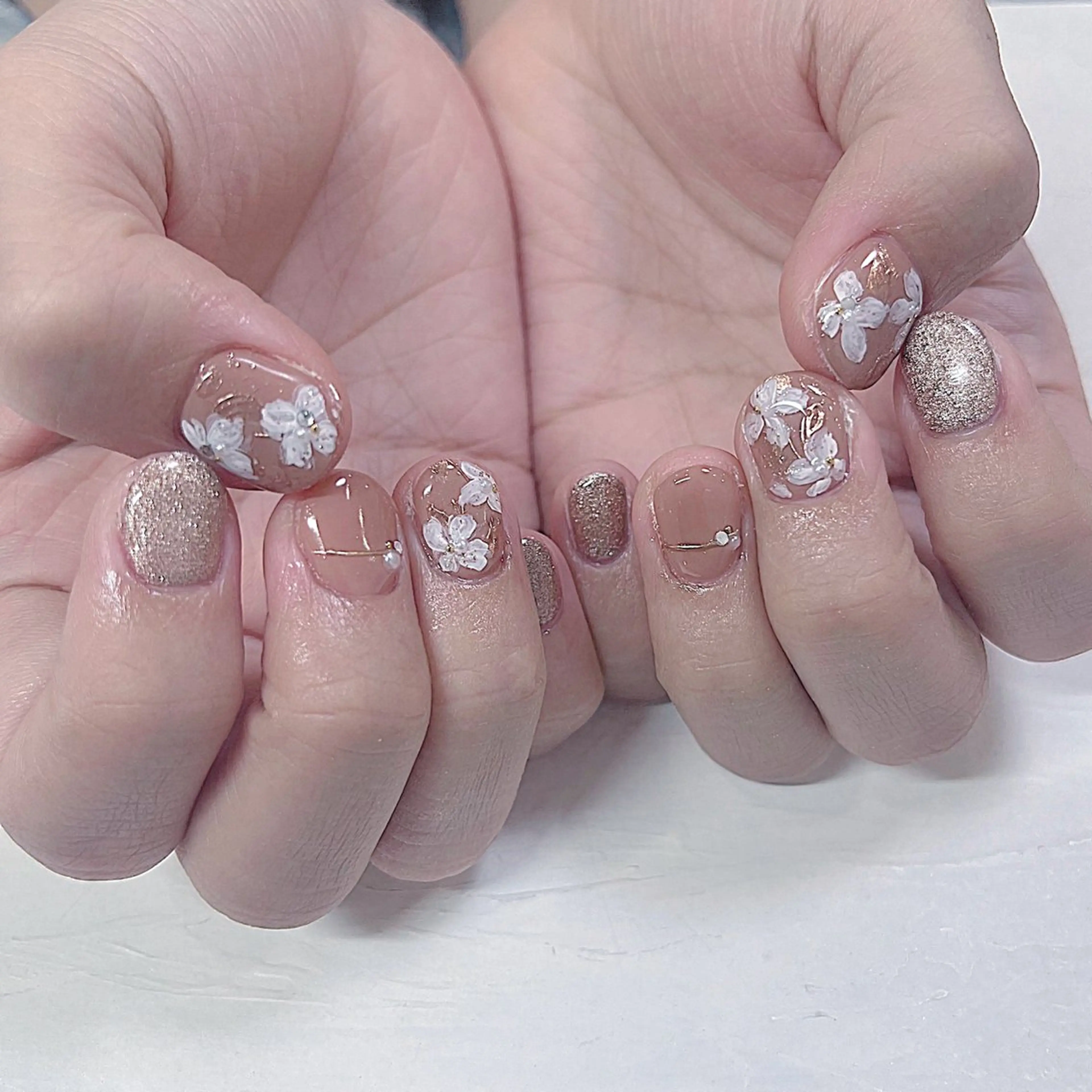 ネイル ハンドネイル Maya 🧊🫧‪のネイルデザイン