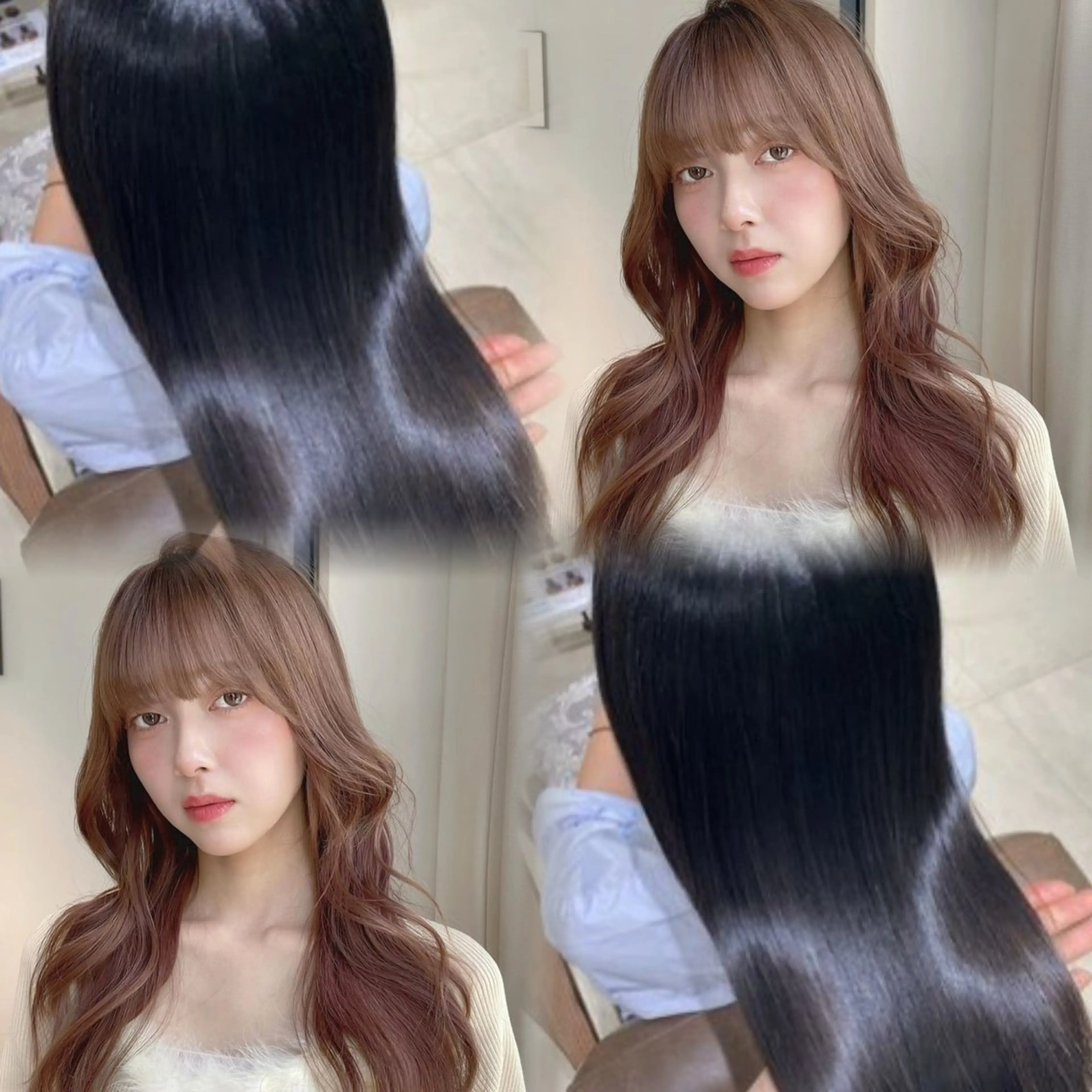 ガーリーヘア🎀/羽 エク/𝐦𝐨𝐞のヘアスタイル