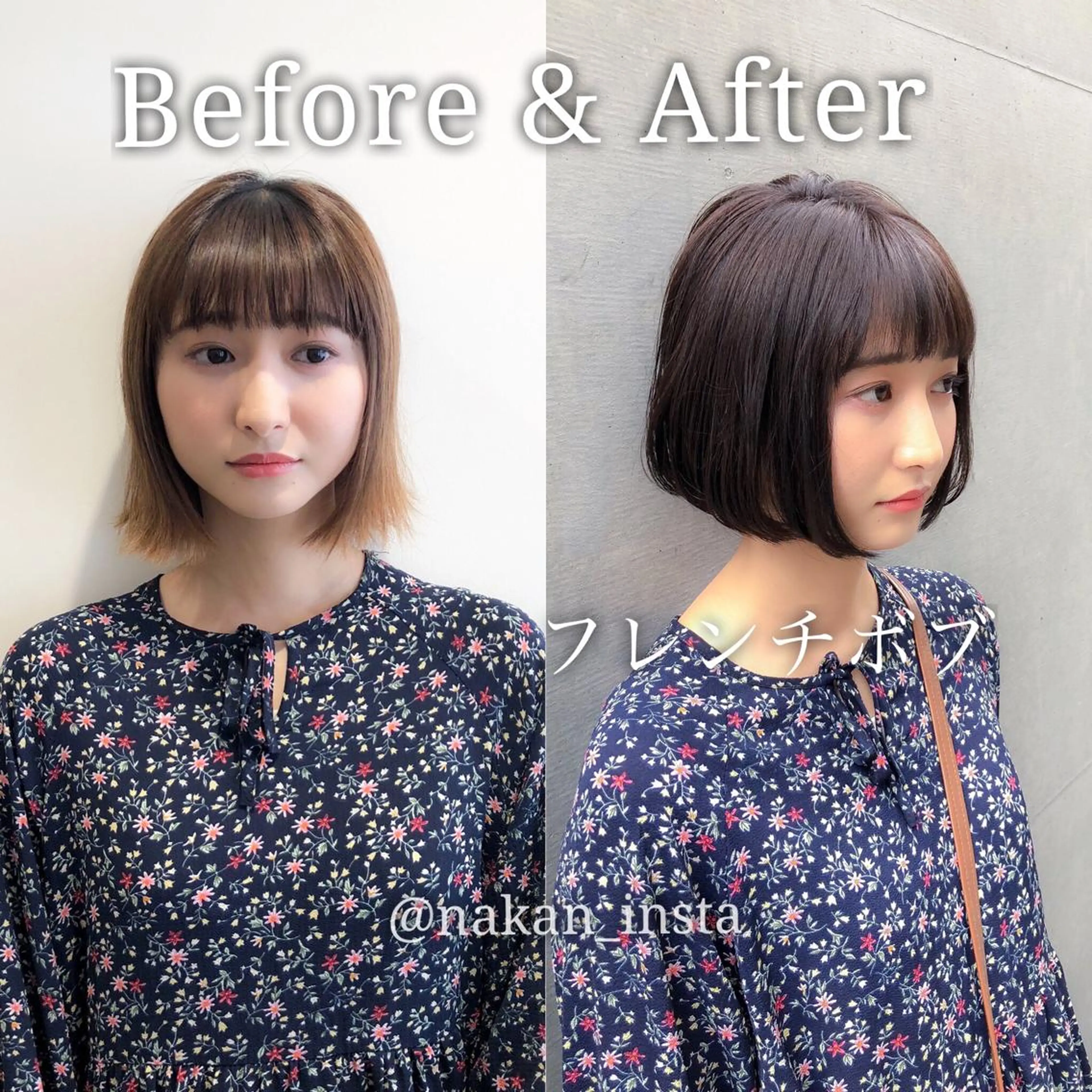 ショート カラー 顔周りレイヤー/ボブ 銀座✨中野まさひろのヘアスタイル