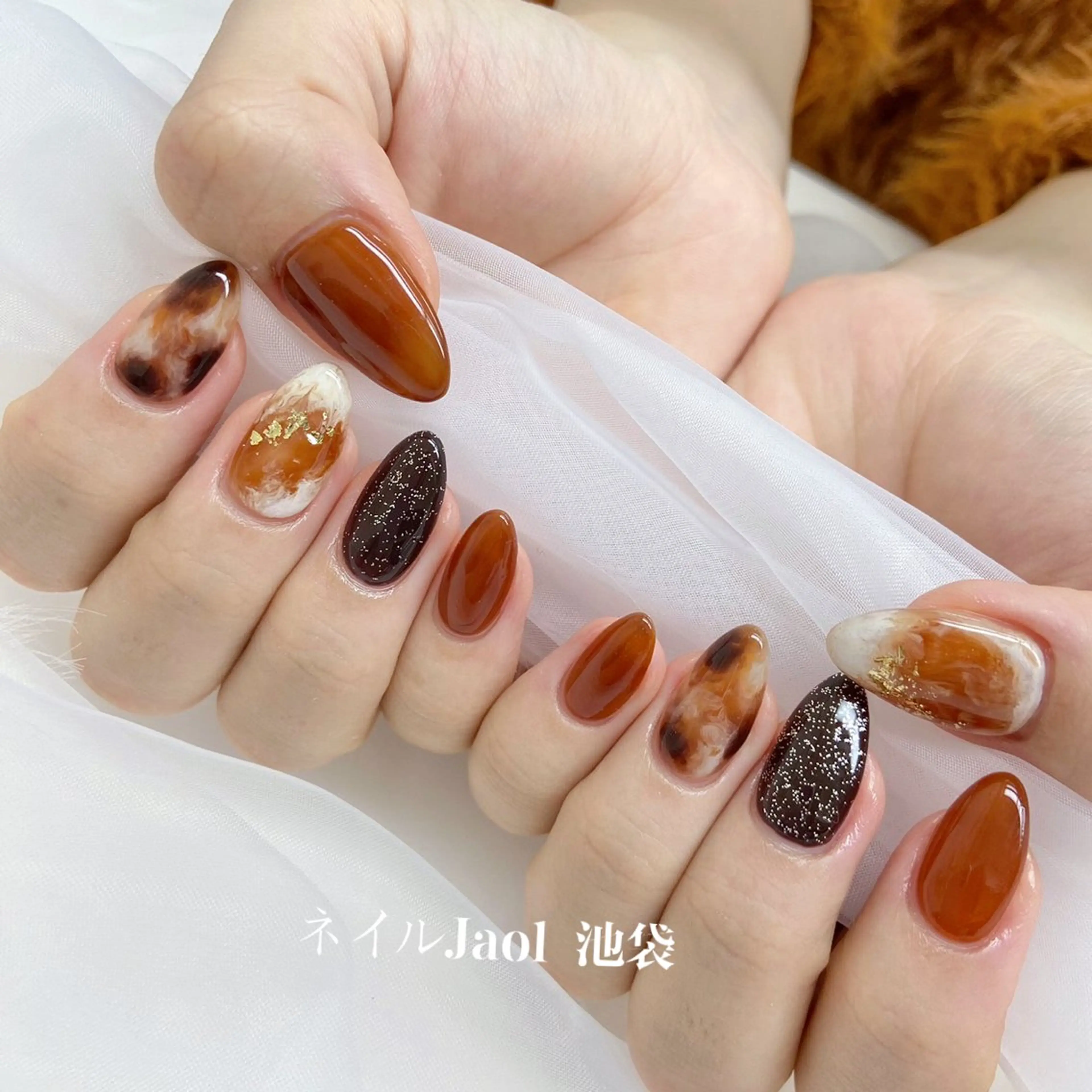 ミディアム nail jaol池袋店所属・ネイルJaol 池袋のネイルデザイン