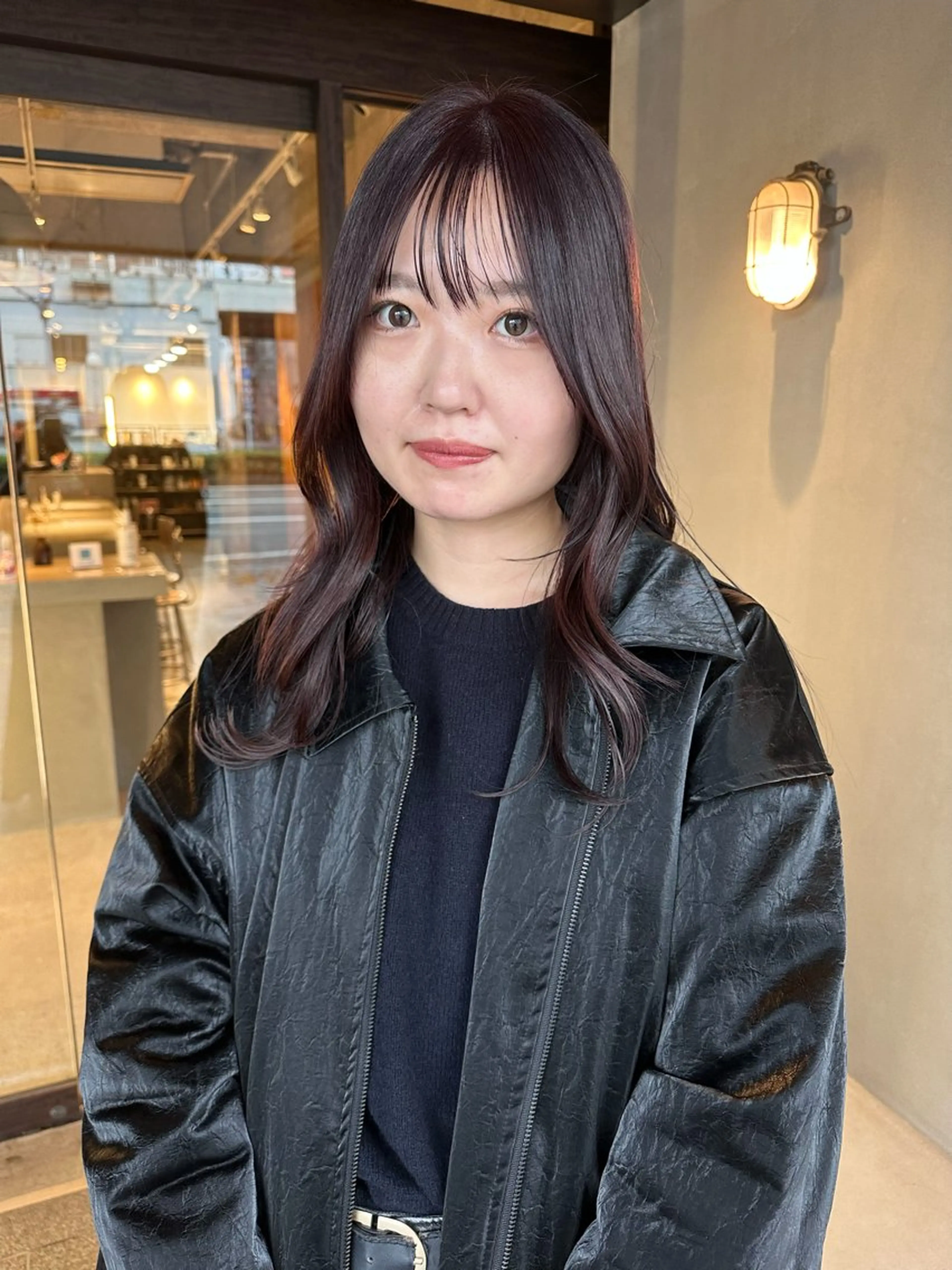 ロング カラー カット ヘアカラー 福崎 真奈のヘアスタイル