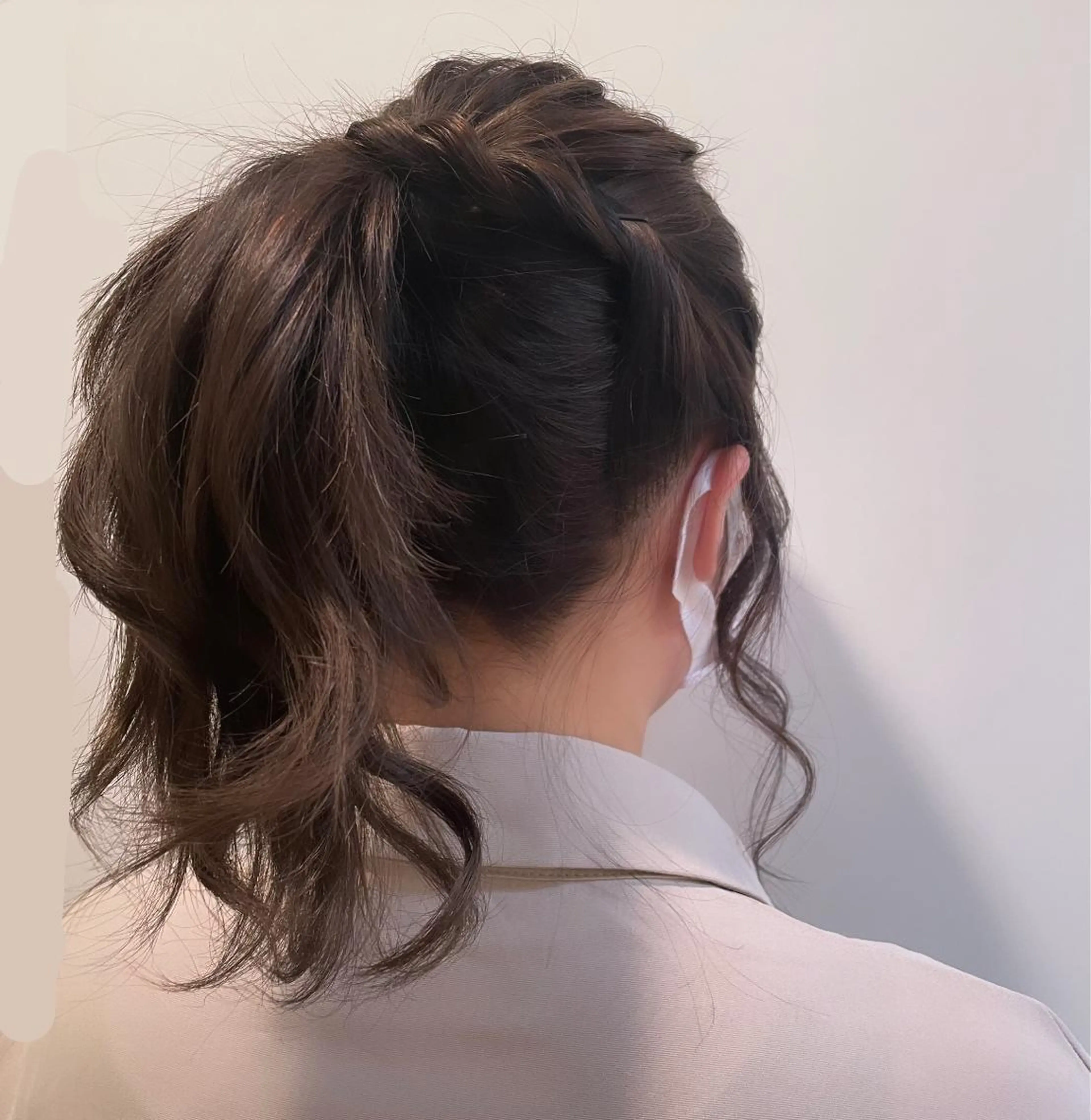 セミロング ヘアアレンジ ポニーテール ヘアセット T Ayaのヘアスタイル