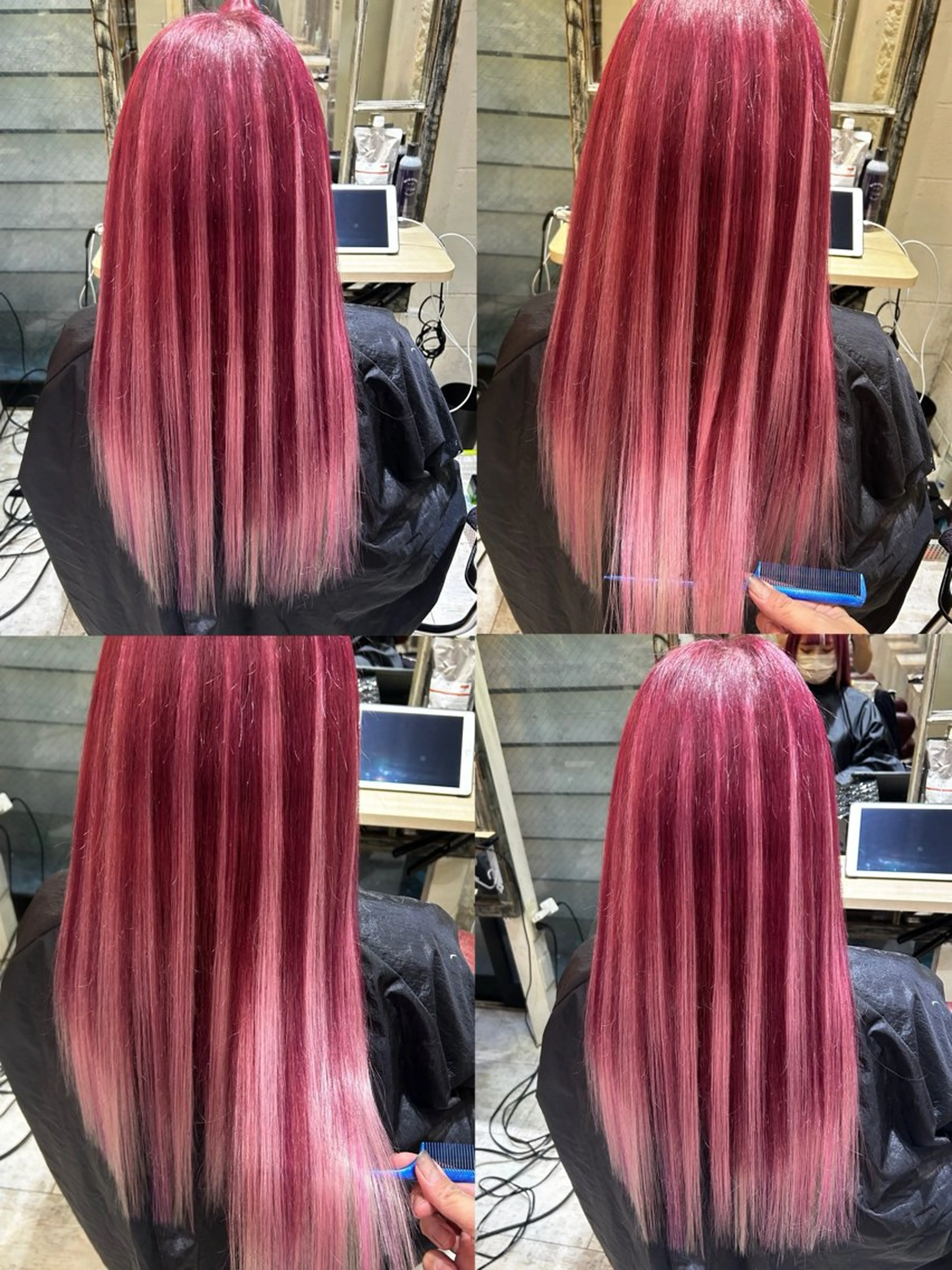 ロング カラー エクステ原宿 シンヤのヘアスタイル
