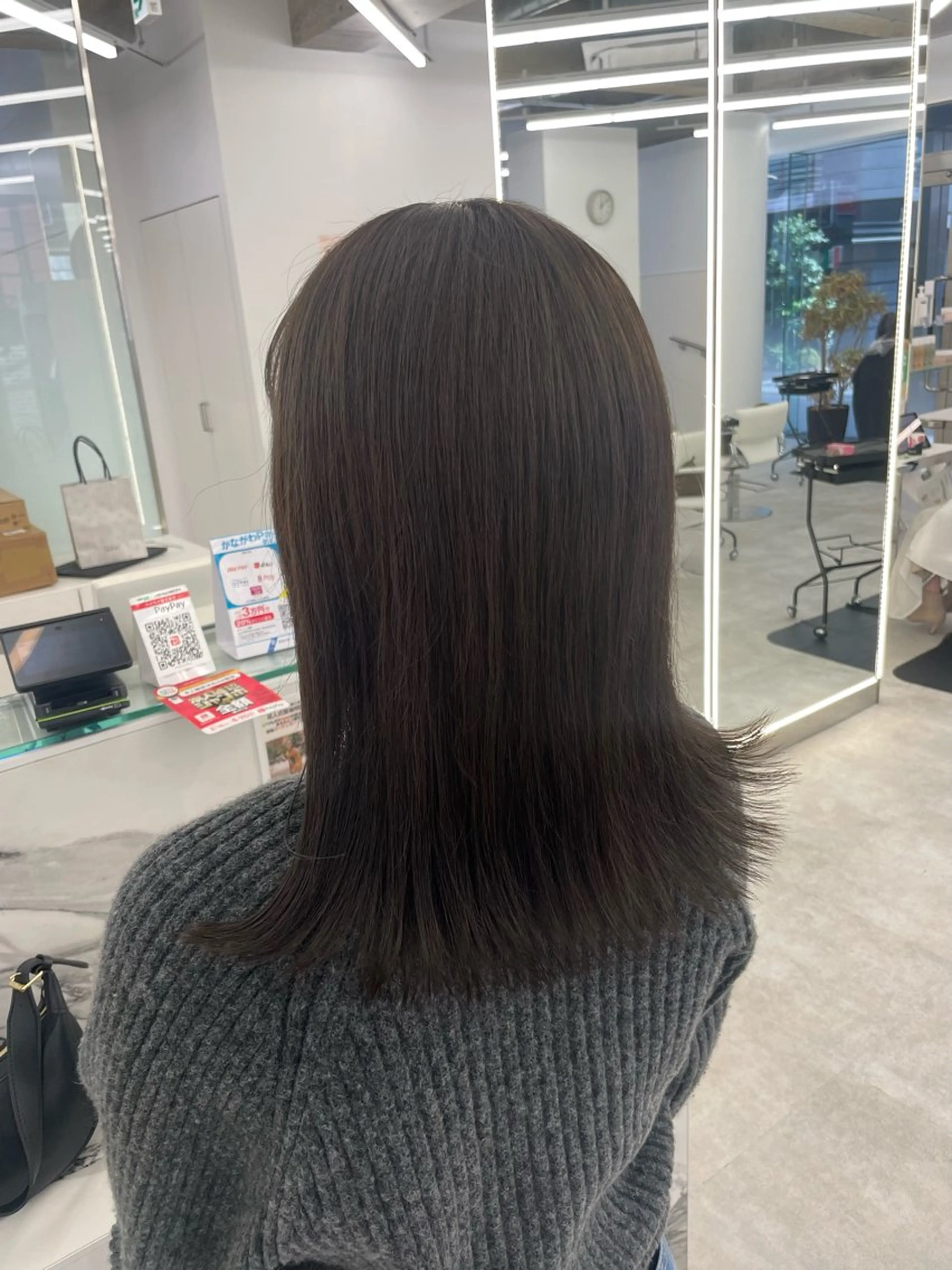 セミロング カラー ヘアアレンジ カット ヘアカラー トリートメント 【Sweep】おじま のぞみのヘアスタイル