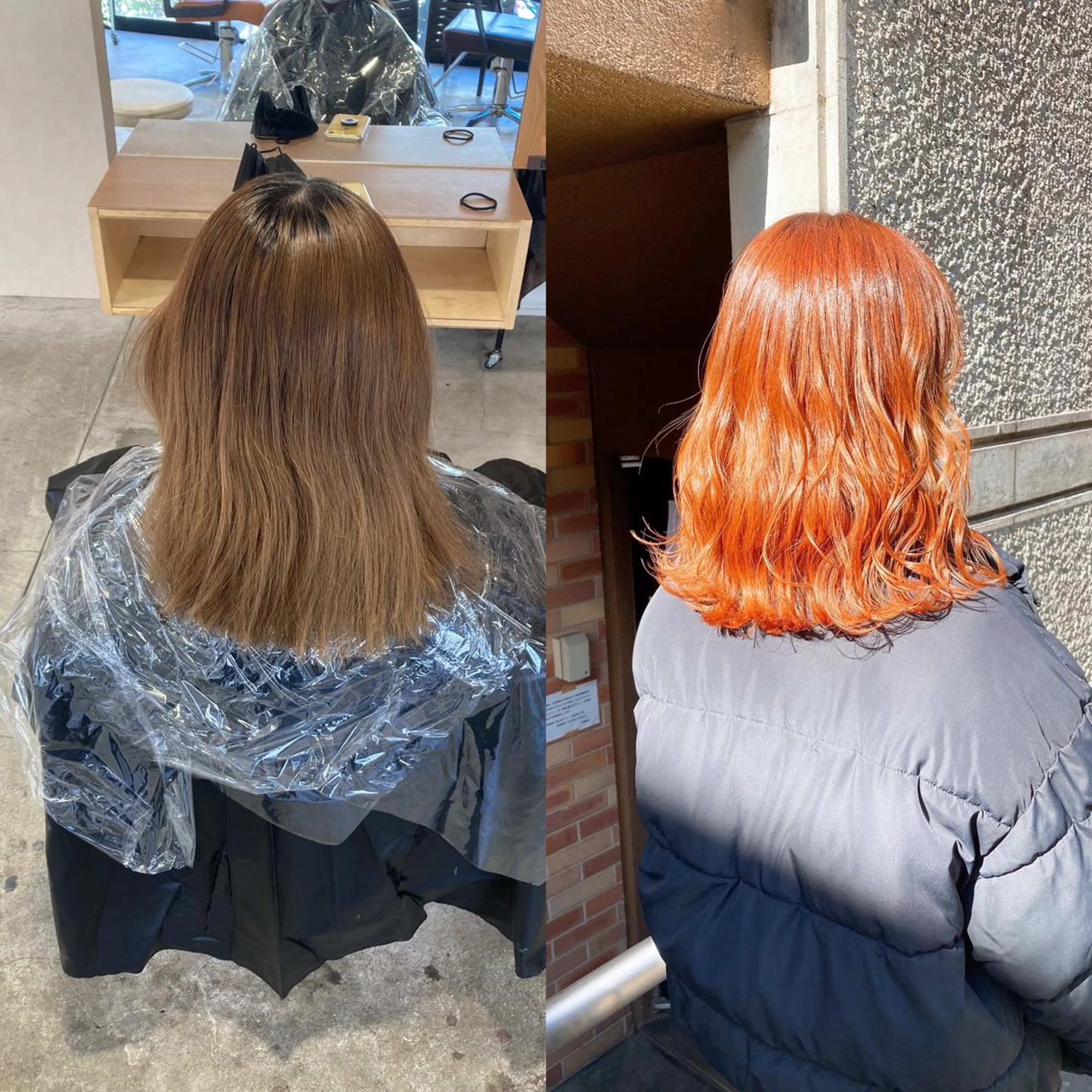 カラー ブリーチ オレンジ 💗モテ髪 ハイトーンあや💗のヘアスタイル