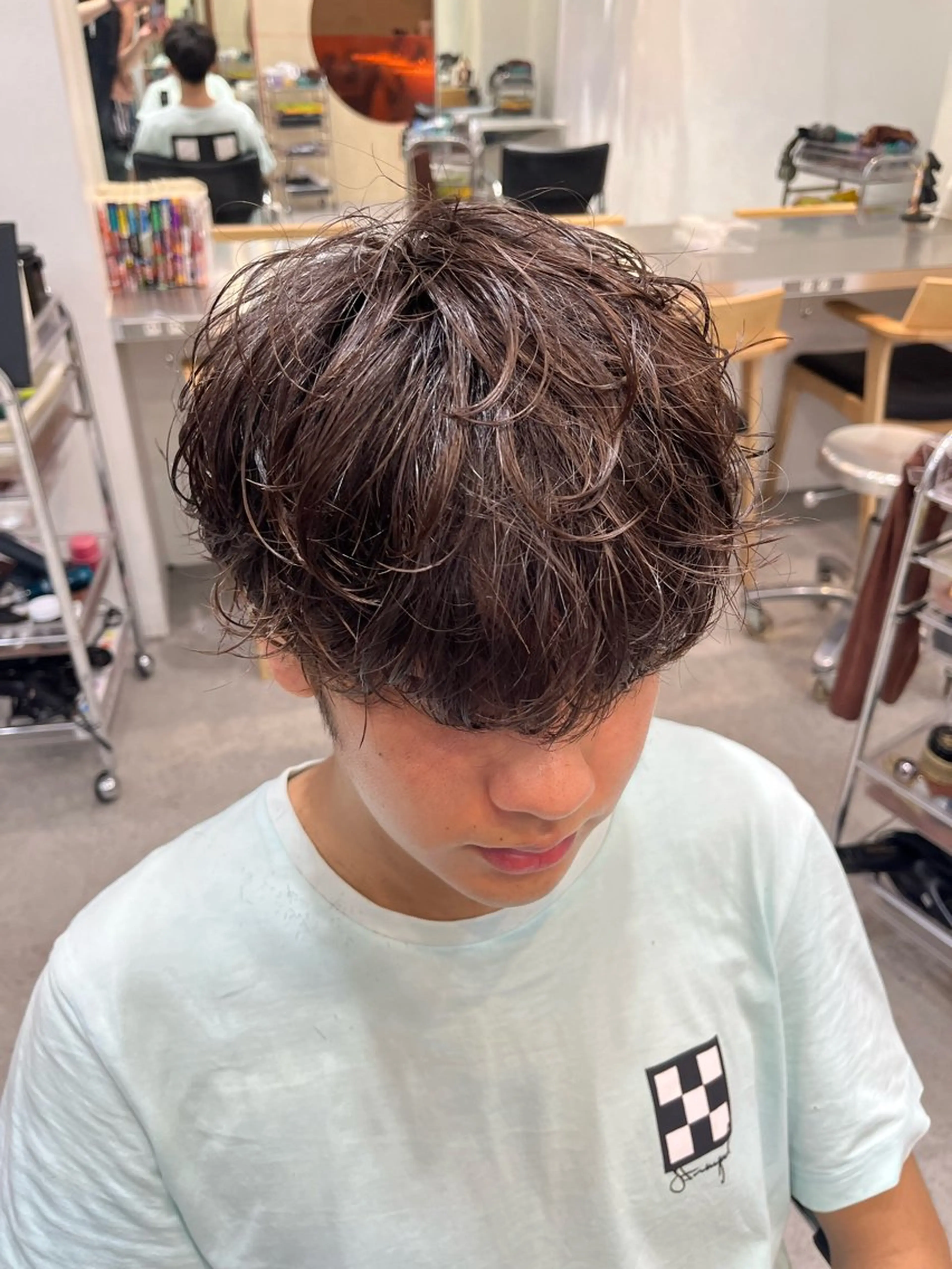 ショート パーマ メンズ カット パーマ fifth / 山下 和輝 海外風スタイルのヘアスタイル