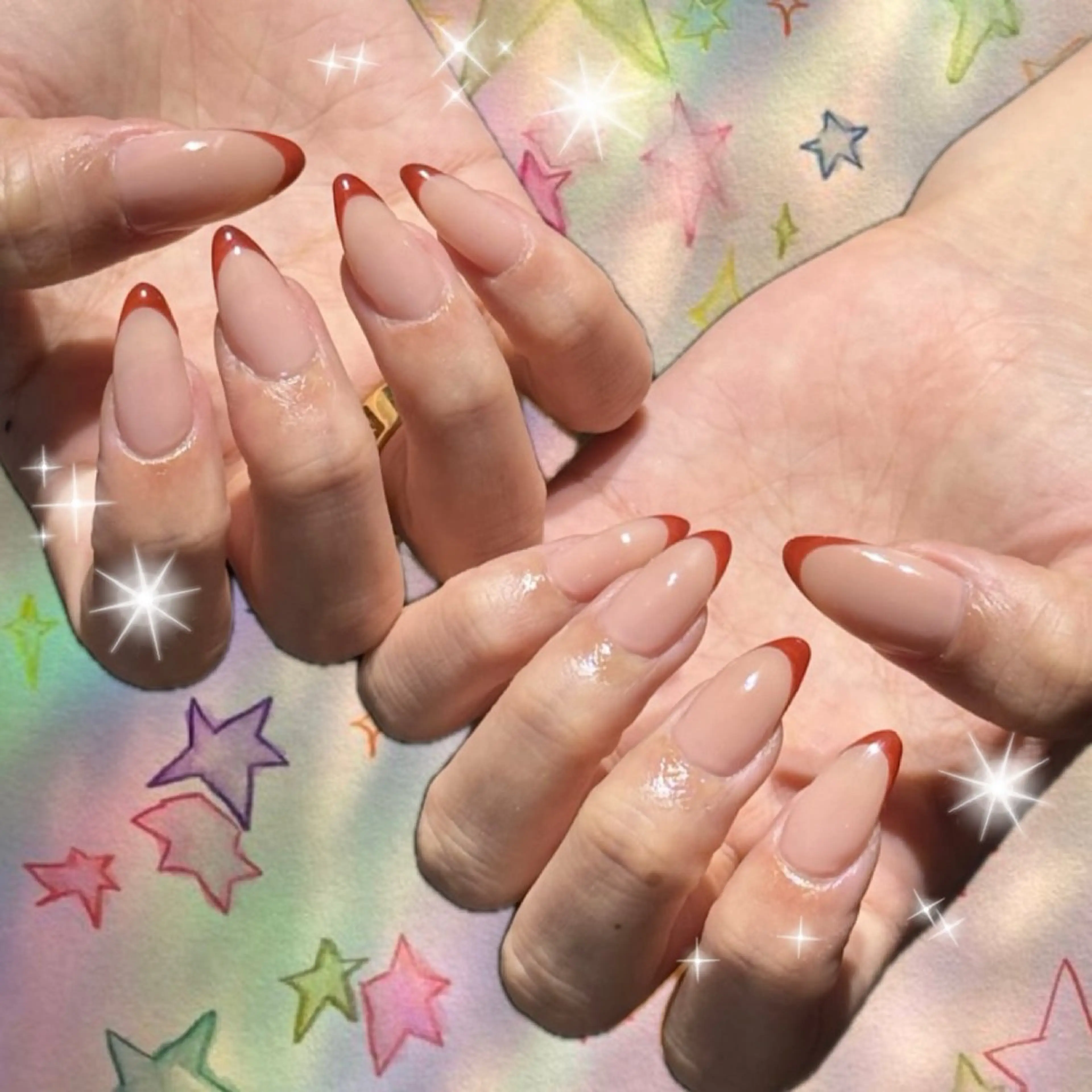【ハンド】オフなしフレンチ（ベースカラーあり）の写真