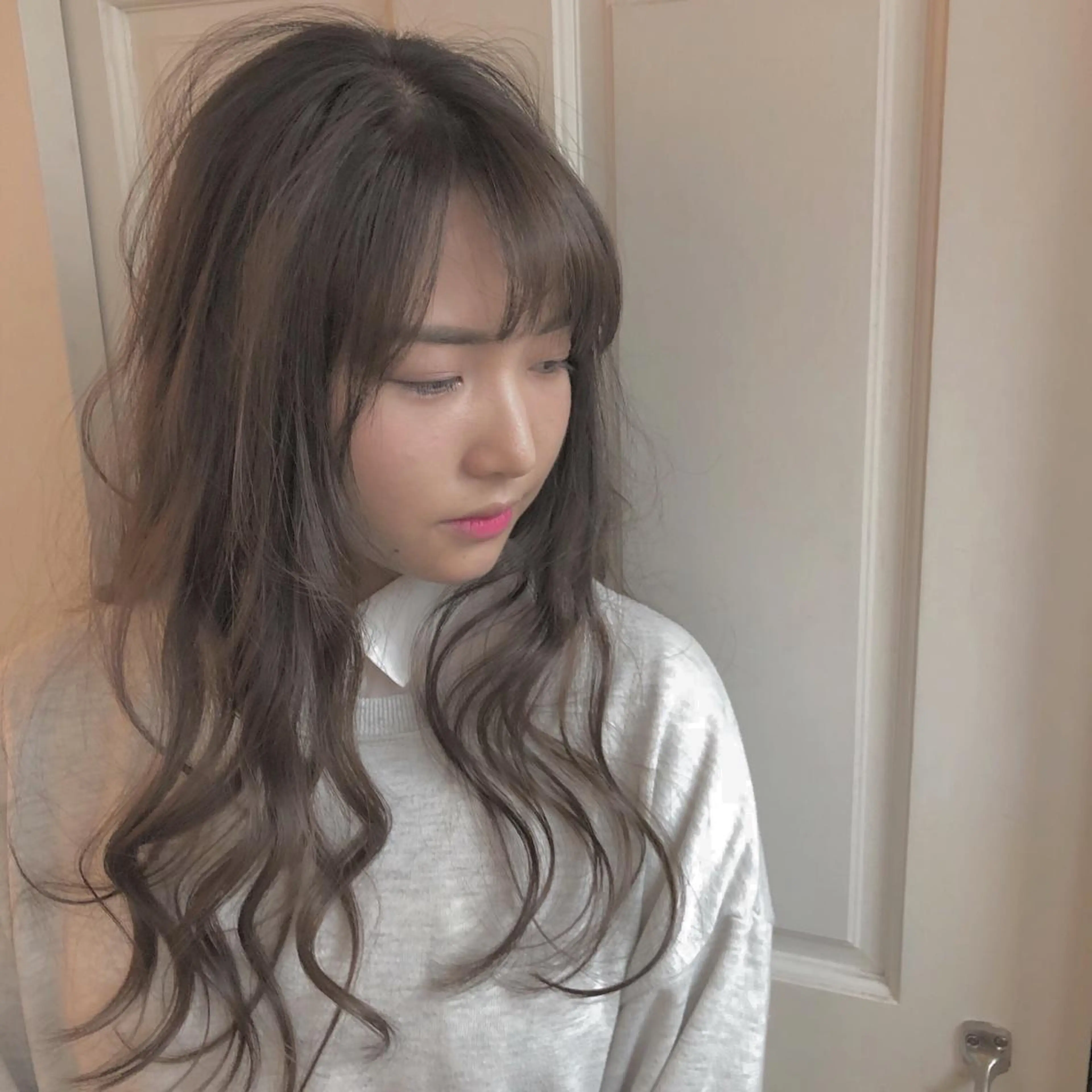 セミロング カット ヘアカラー トリートメント 🌸ハイトーン 新田　廉 🌸のヘアスタイル