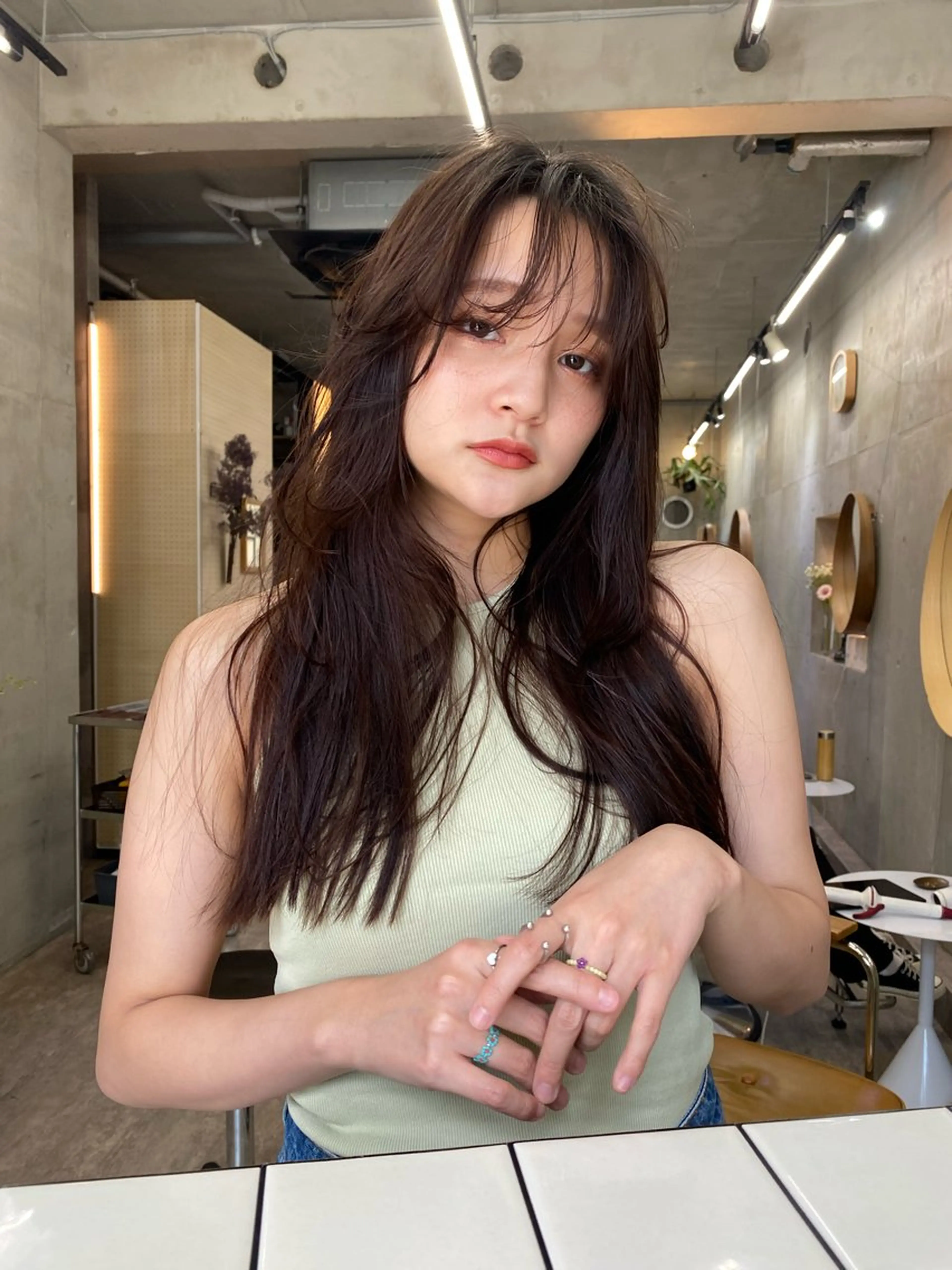 ロング カラー ブラウンカラー レイヤーカット カット ヘアカラー トリートメント レイヤーカット💫 ／HARUKA🎀のヘアスタイル
