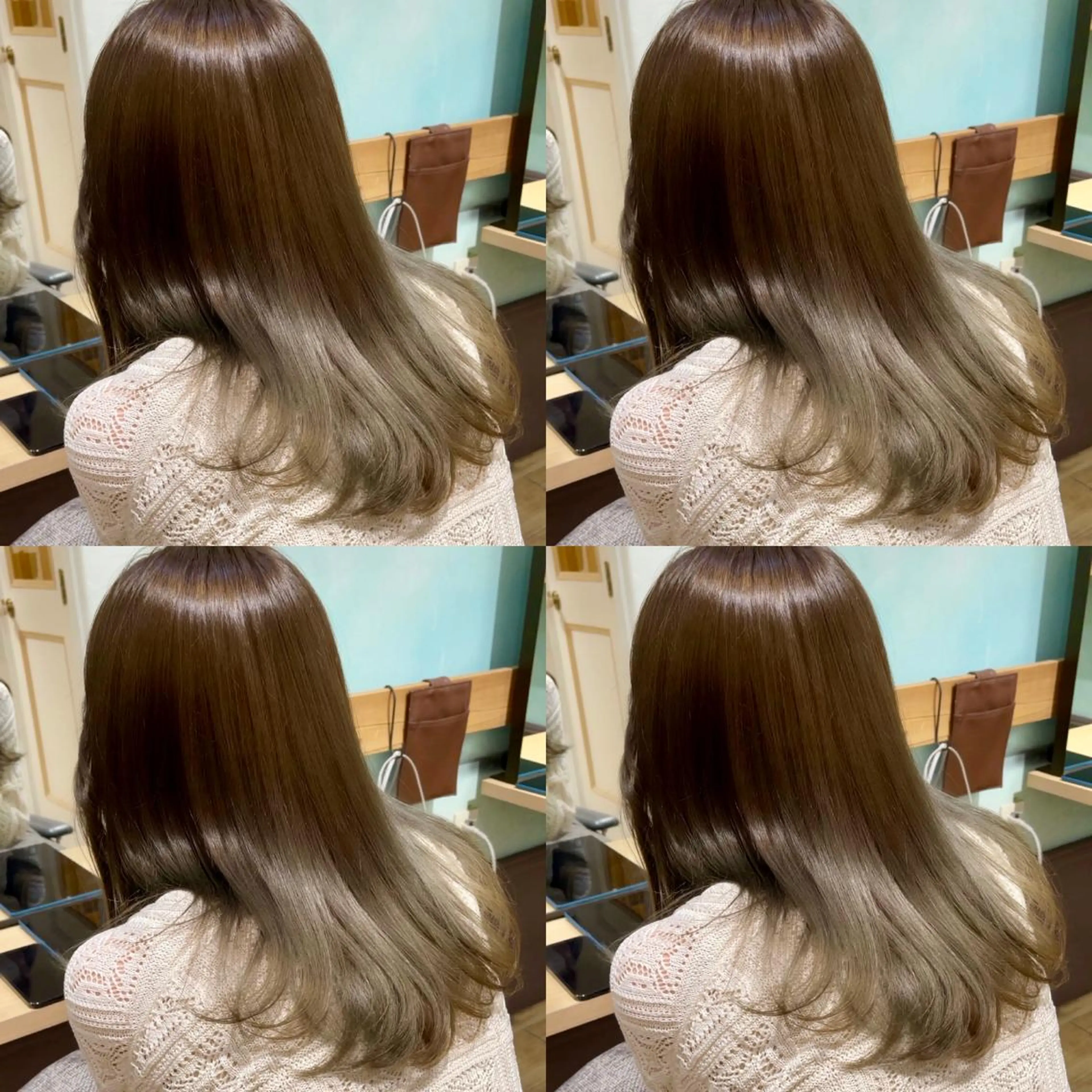 セミロング カラー 大人可愛い透明感🌟 小顔・韓国髪🌟野中のヘアスタイル