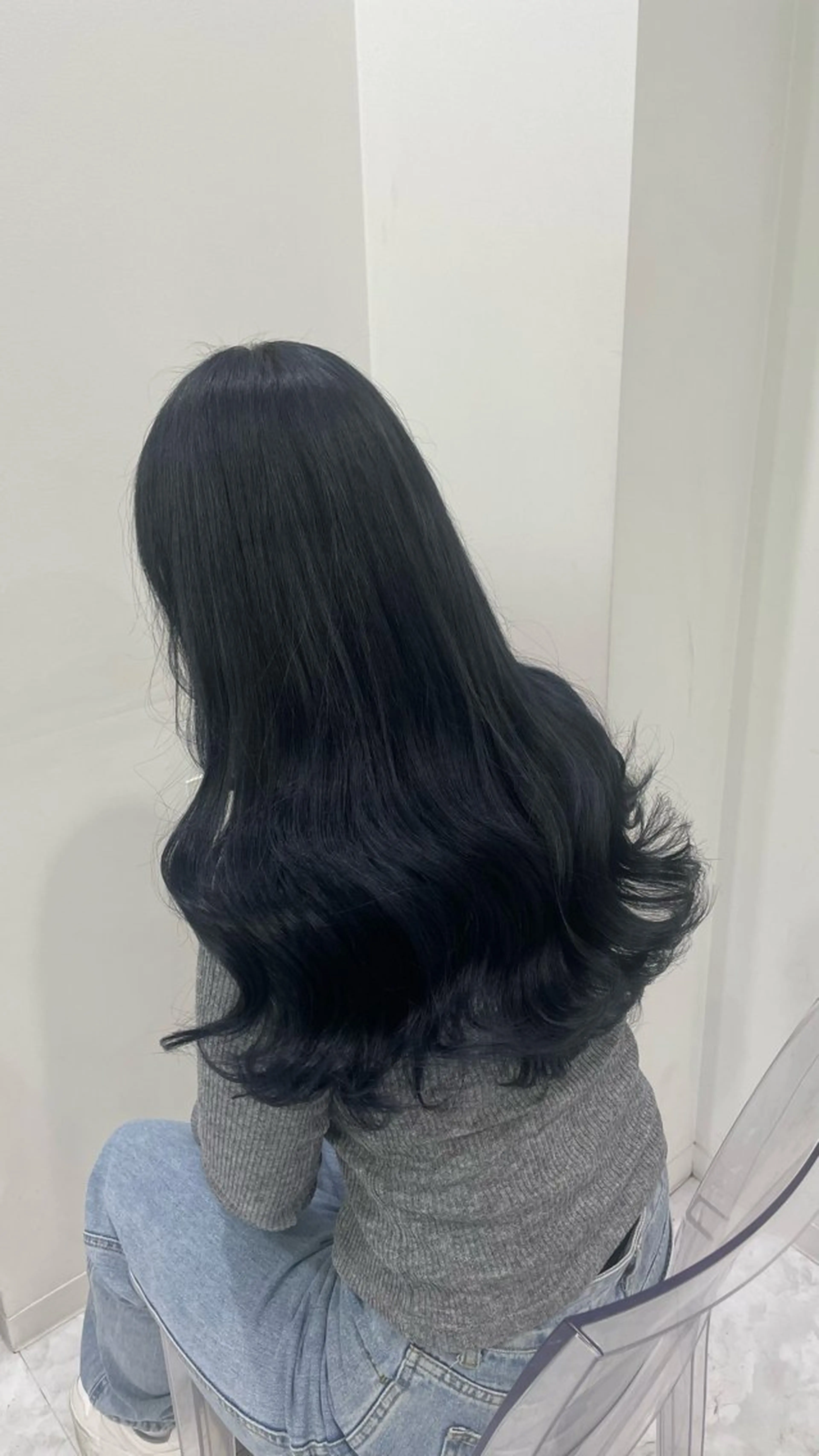 ロング カラー カット ヘアカラー 韓国暗髪🩶レイヤー 🩶hayatoのヘアスタイル