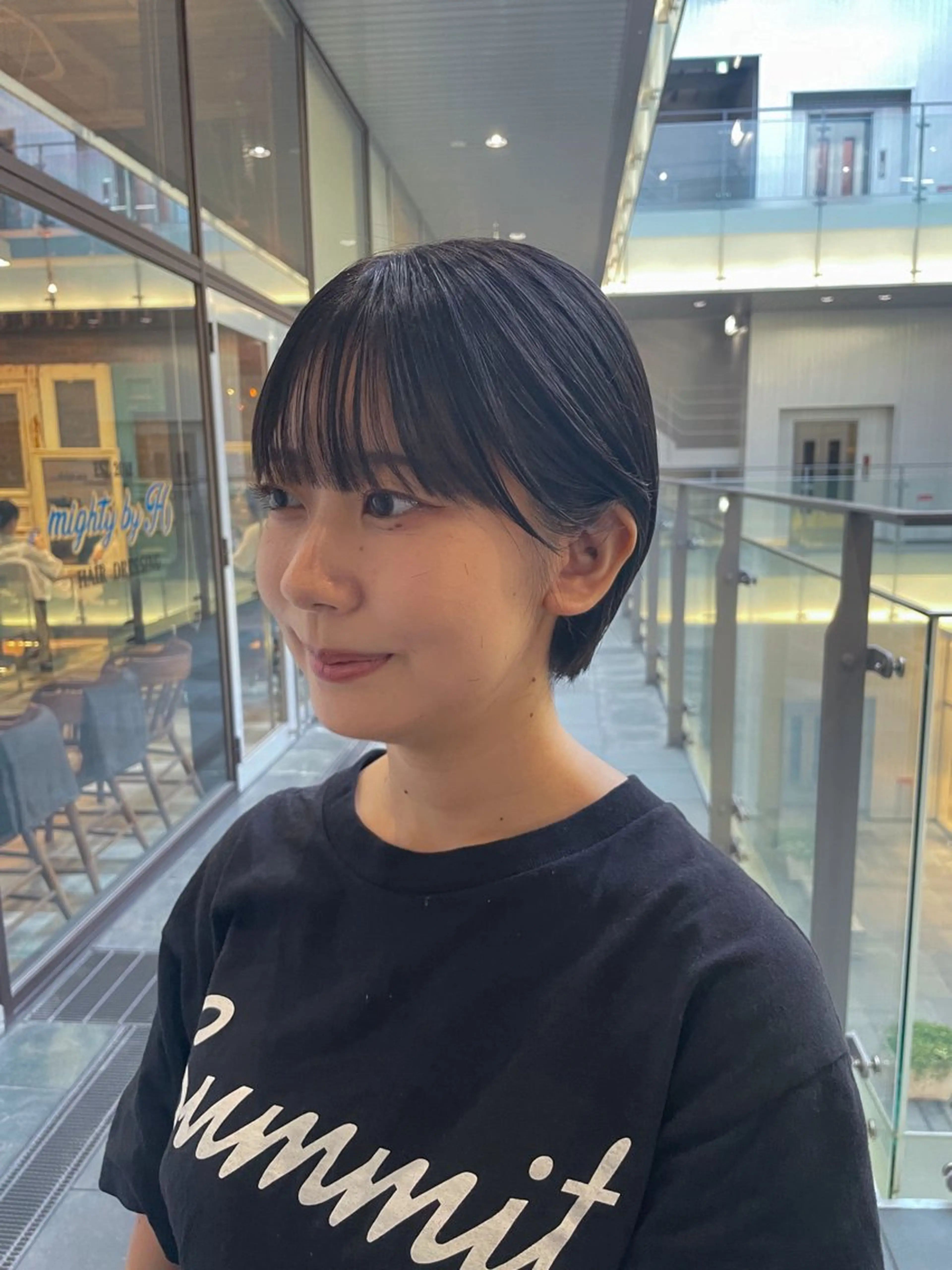 ショート カット トリートメント 不破一輝/栄/矢場町 ボブ/レイヤー/艶髪のヘアスタイル
