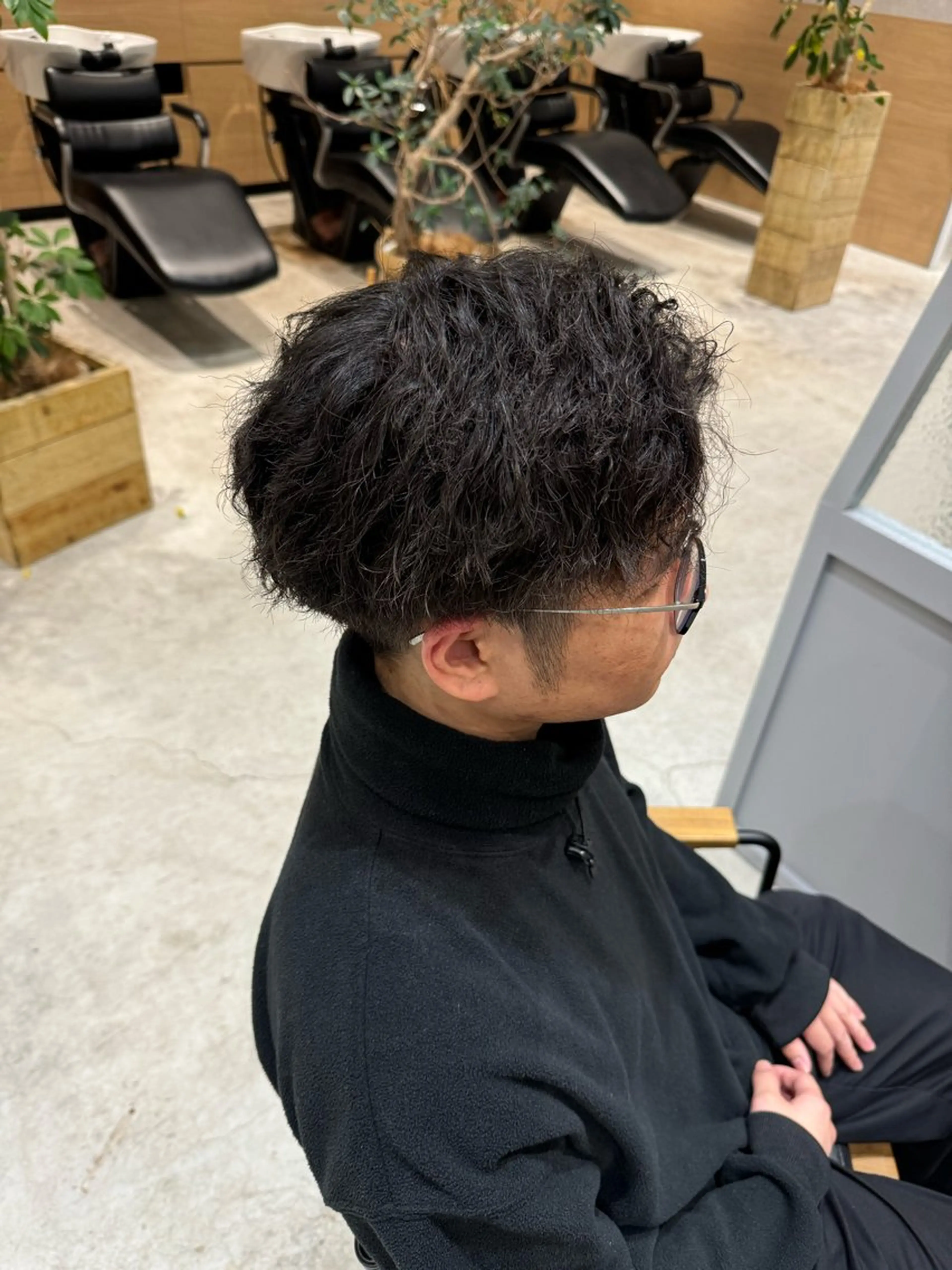 メンズ パーマ 保坂 瞭のヘアスタイル