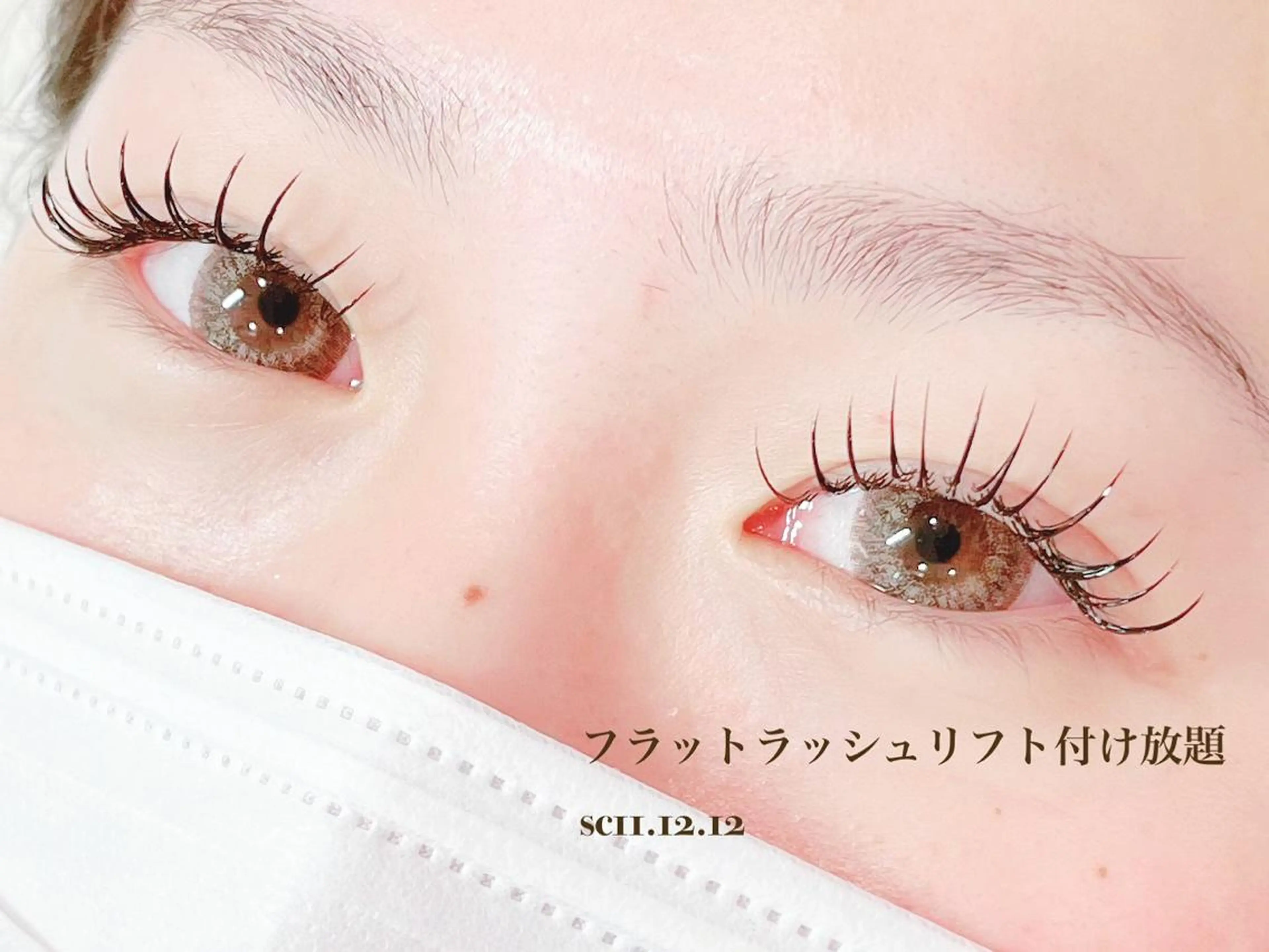 マツエク・マツパ 付け放題 フラットラッシュ マツエク chouette ...シュエットのマツエク・マツパデザイン