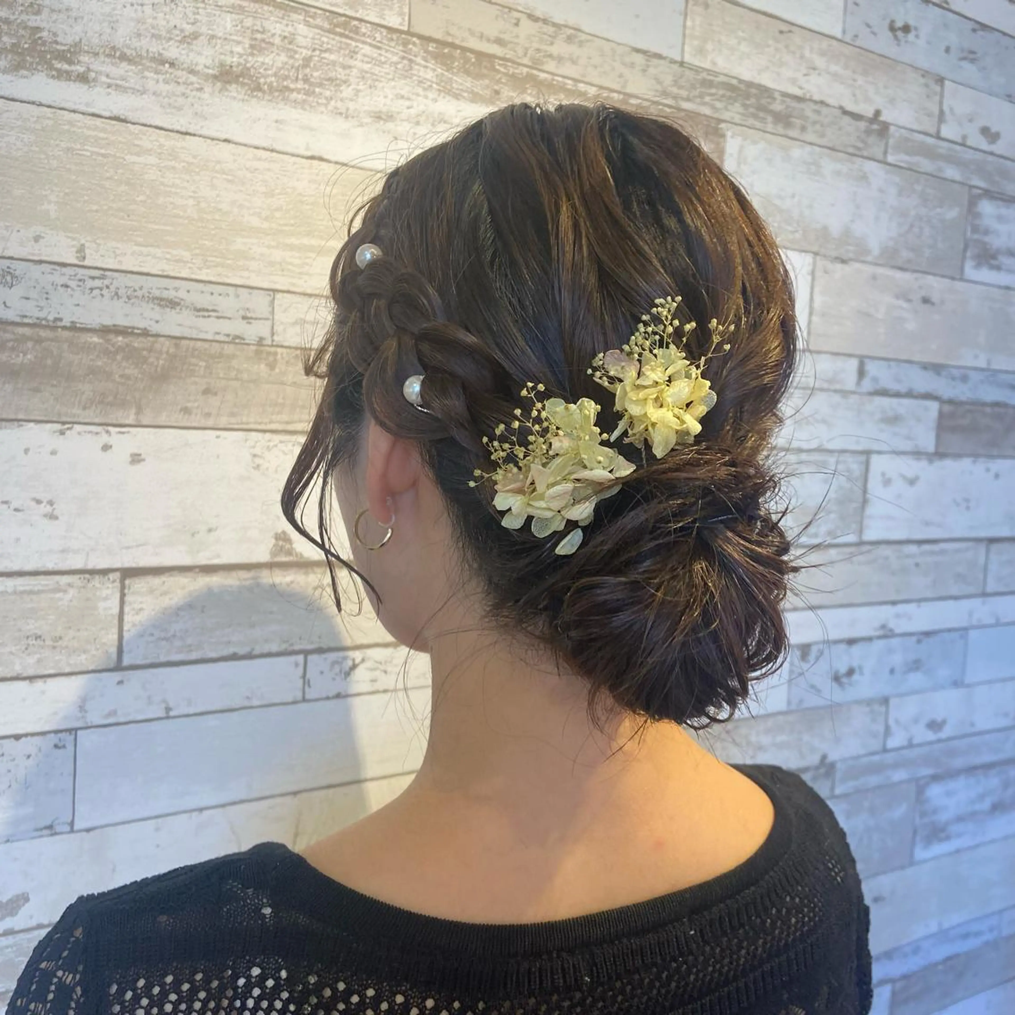 ミディアム ヘアアレンジ 浴衣 ヘアセット ボブカット/アレンジ /さきのヘアスタイル