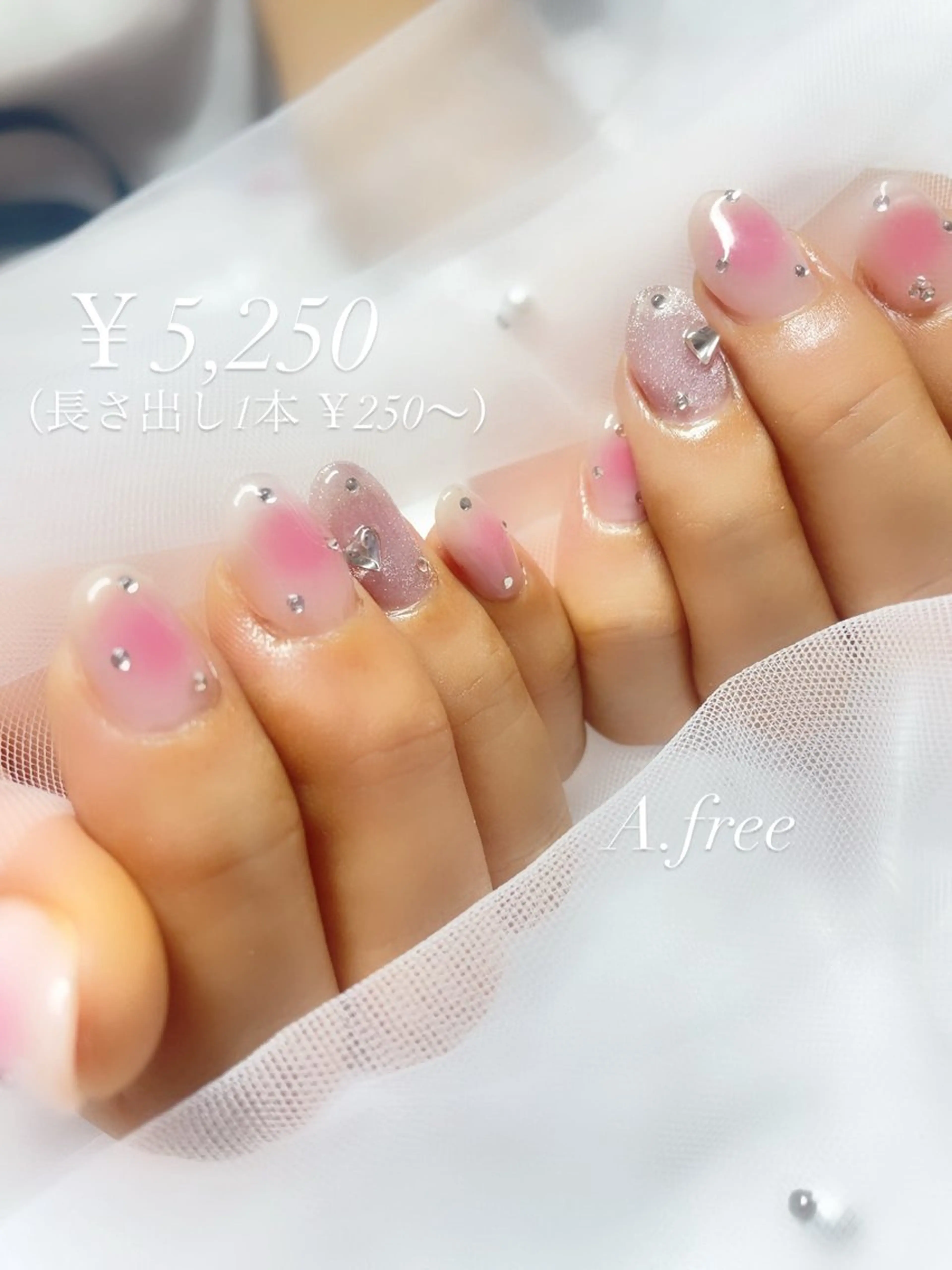 ネイル ハンドネイル A.free✧*｡ アレルギー対応✧*｡のネイルデザイン