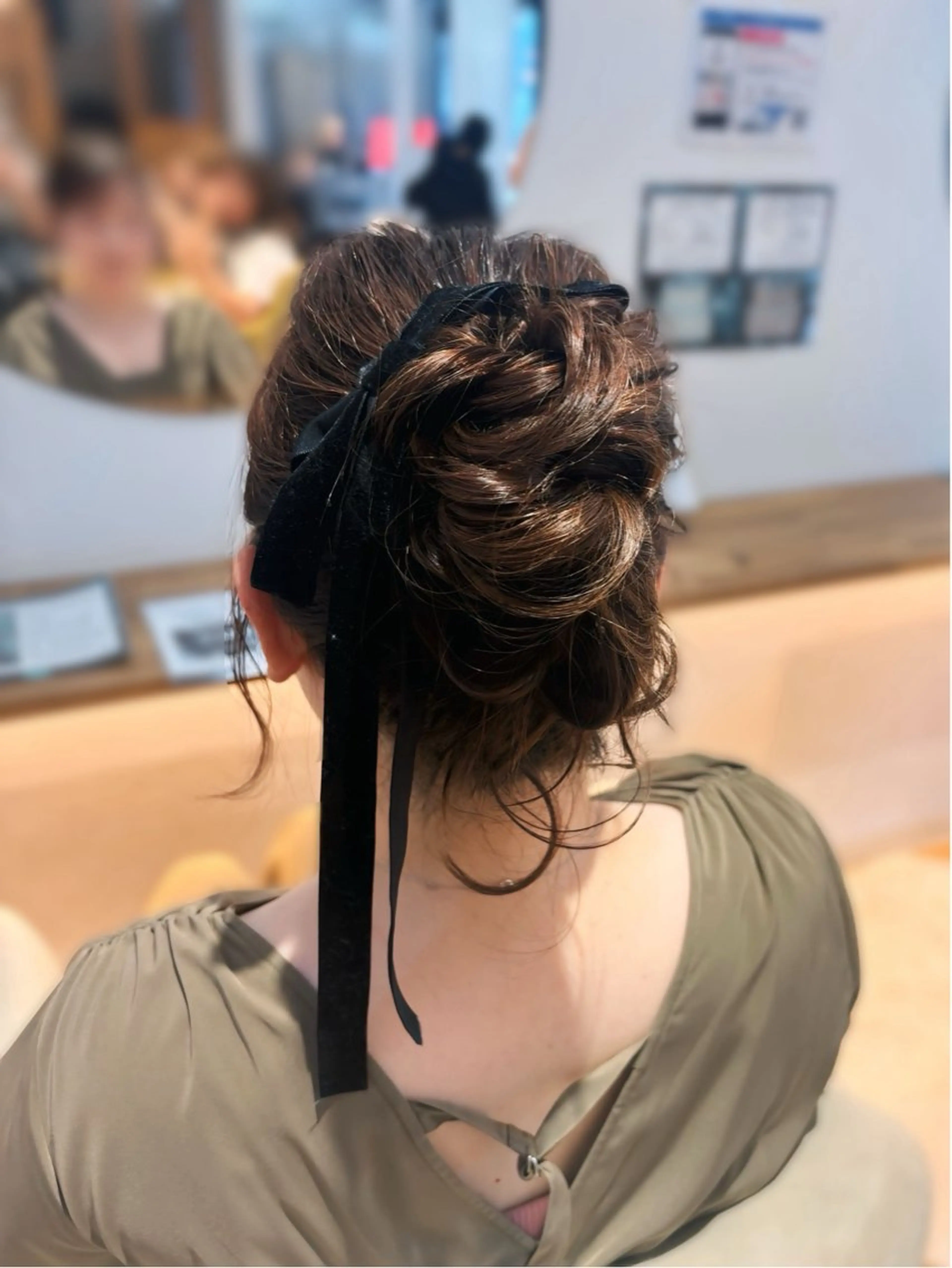 ヘアアレンジ ヘアセット 🖤みらい🖤 カラーモデル様募集中のヘアスタイル