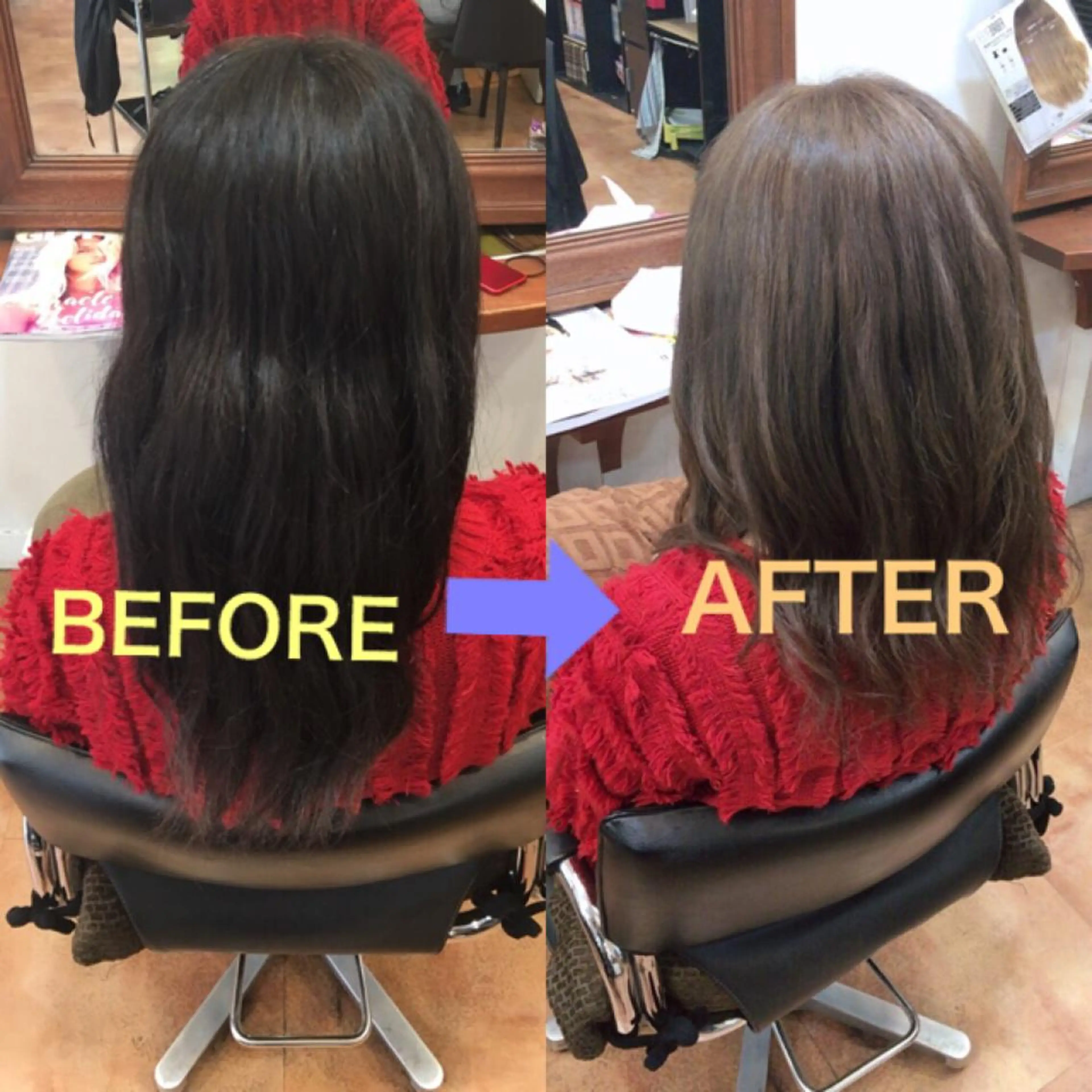セミロング アッシュ アッシュグレー アッシュグレージュ LOCO Ko-kiのヘアスタイル