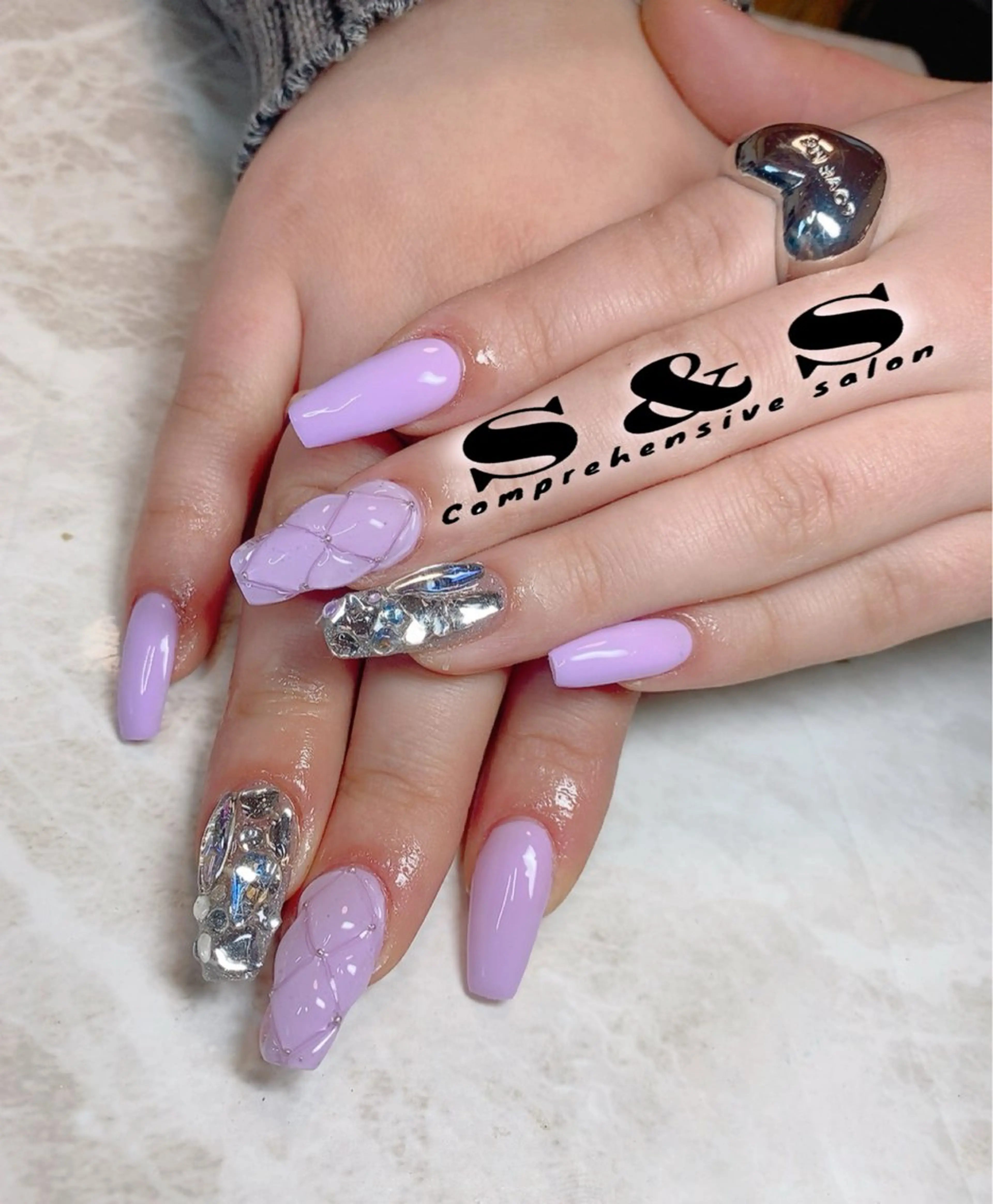 ネイル 長さ出し メンズネイル 持ち込み スカルプネイル S&S 村田小百合のネイルデザイン