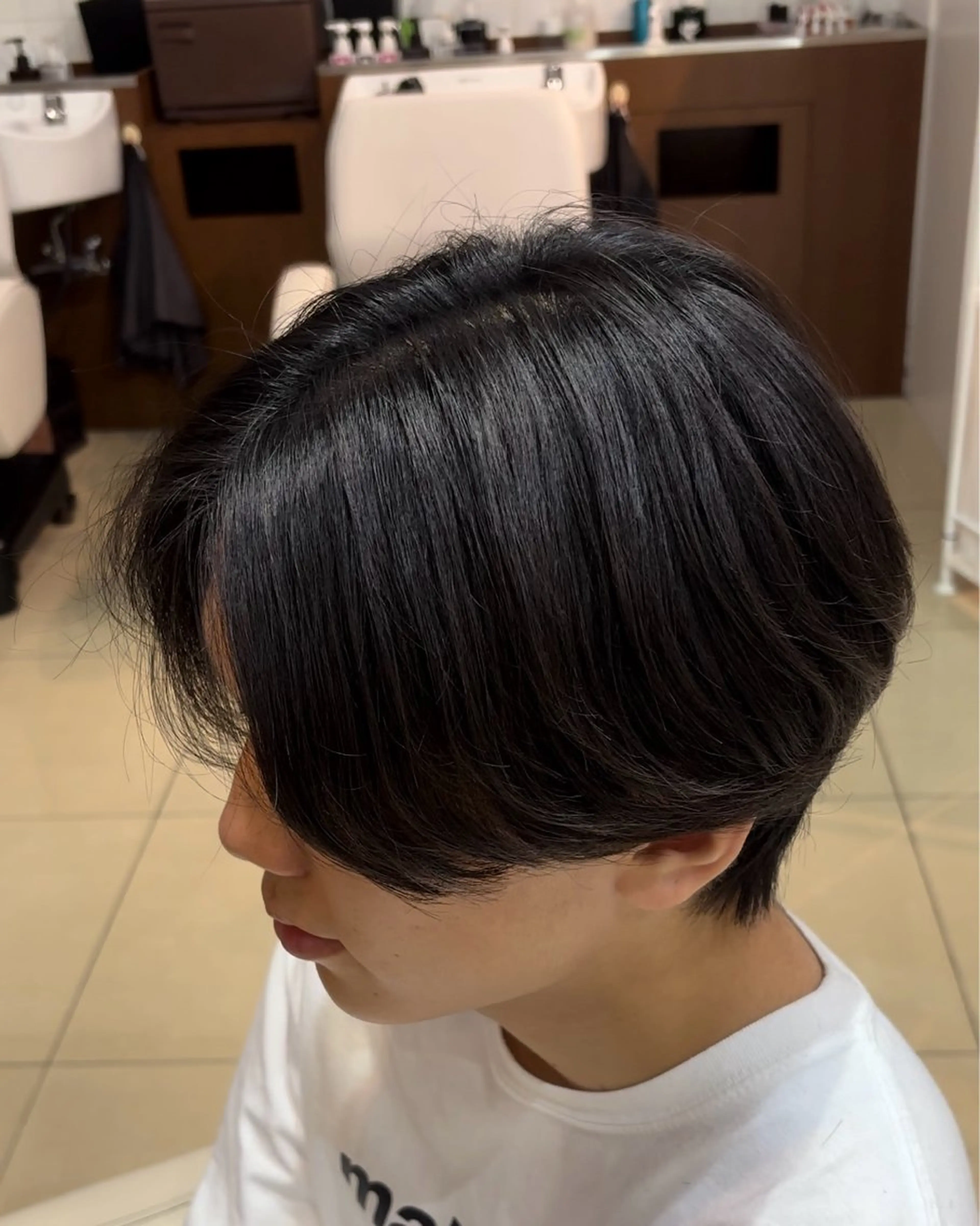 メンズ カット 縮毛矯正 トリートメント 韓国風カラー/ 縮毛矯正/まい🪐‪のヘアスタイル