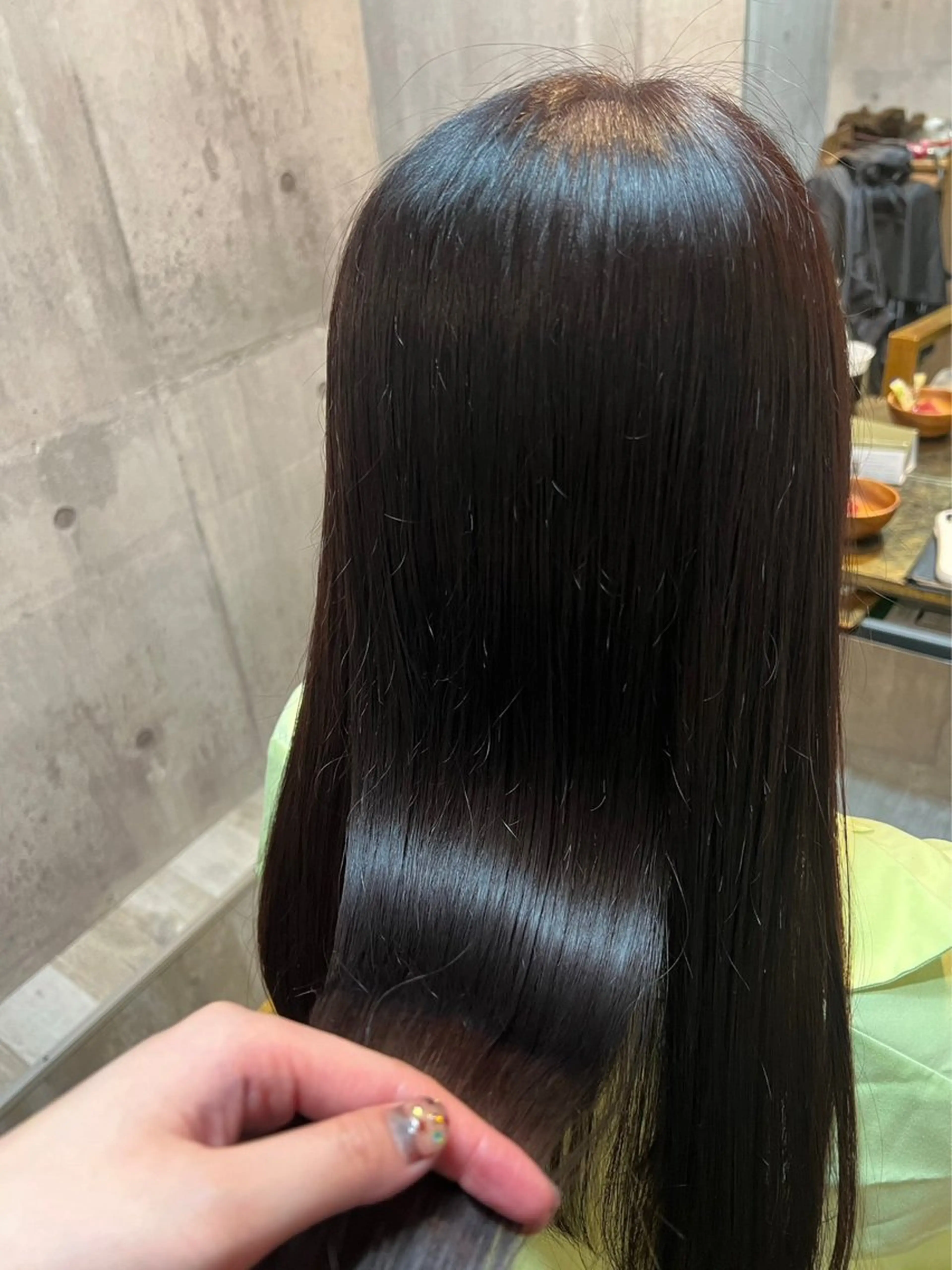 ロング カラー ヘアカラー トリートメント 髪質改善🫧‪ りこのヘアスタイル