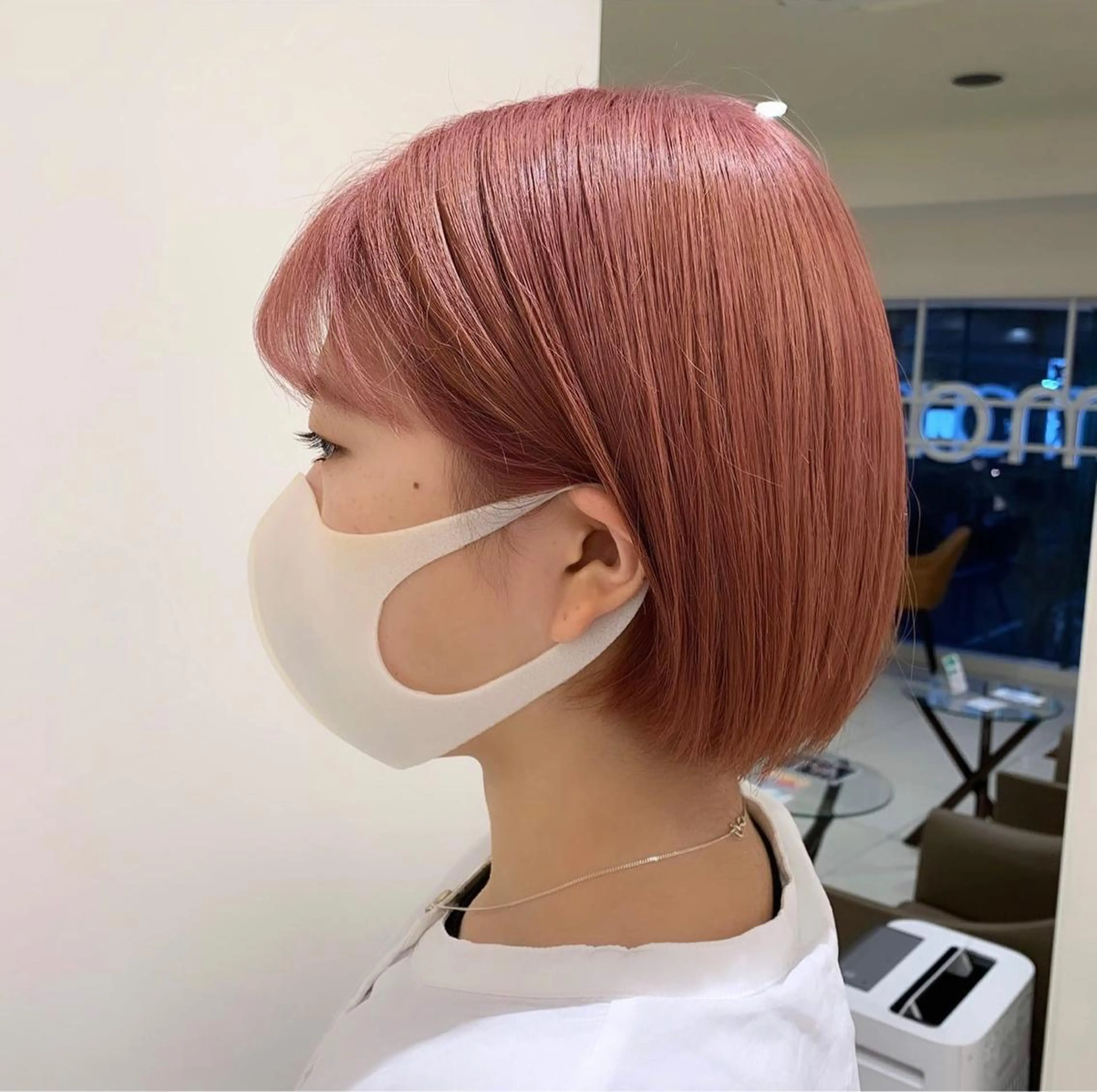 ショート カラー ピンクカラー カット ヘアカラー トリートメント 🌹似合わせカラー/ 酸性縮毛🌹野本麗奈のヘアスタイル