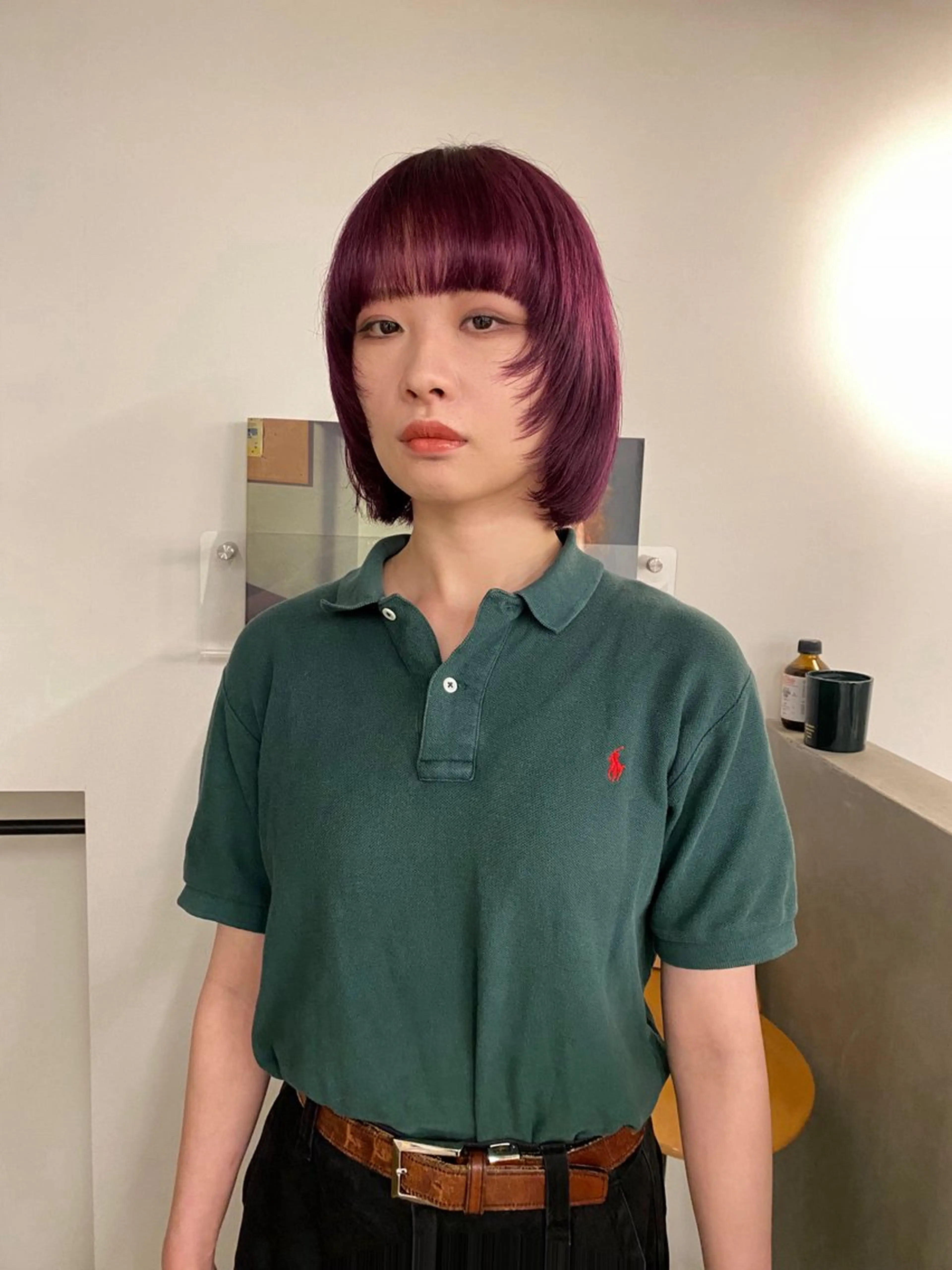 ショート カラー ブリーチ ヘアカラー トリートメント tonari 梅田、中崎町のヘアスタイル