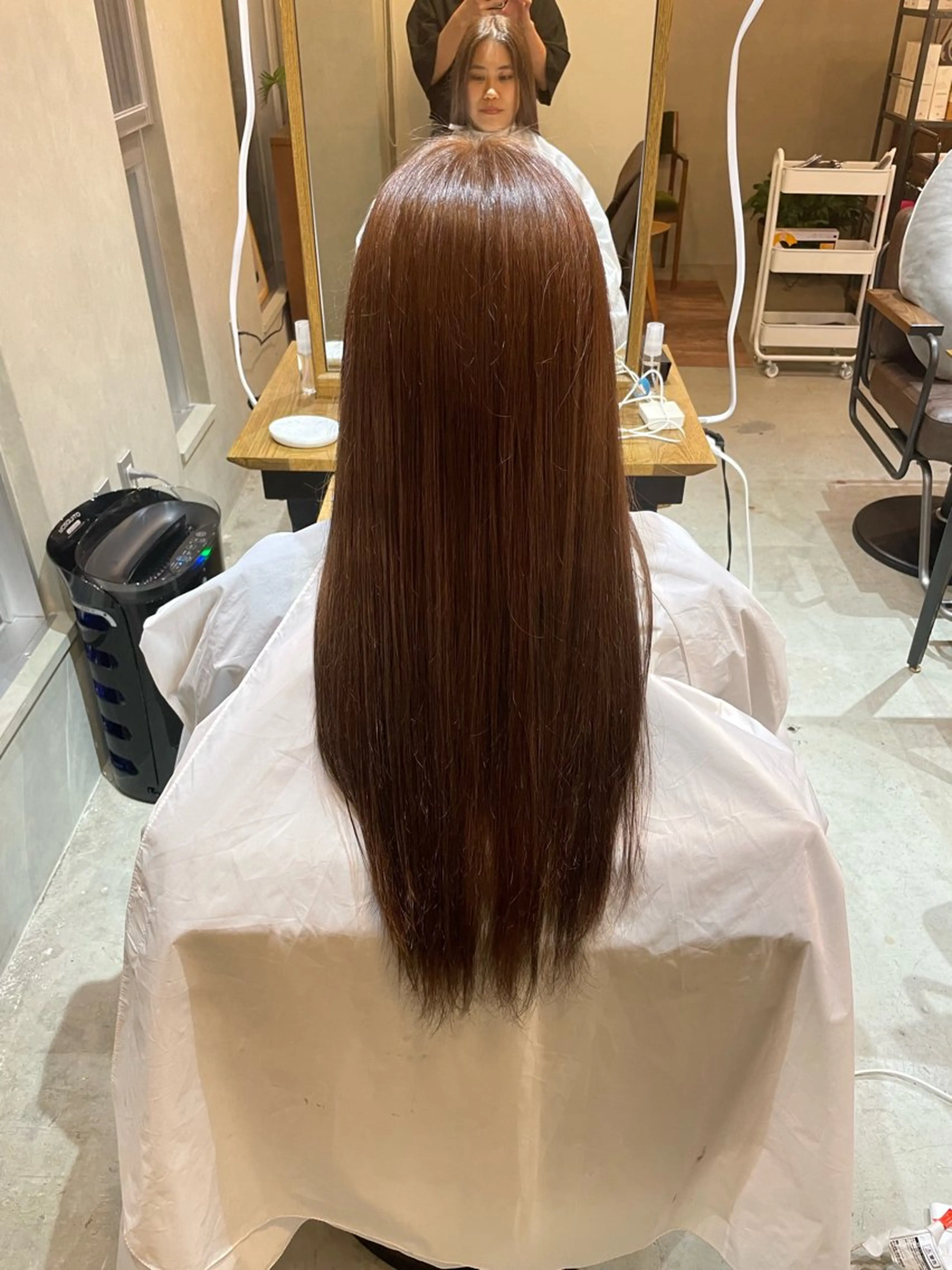 ロング カラー ブラウンカラー ハイライトカラー インナーカラー ピンクカラー ハイライト Hair ruup Rell所属・デザインカラー/スパ 竹西 成美のヘアスタイル