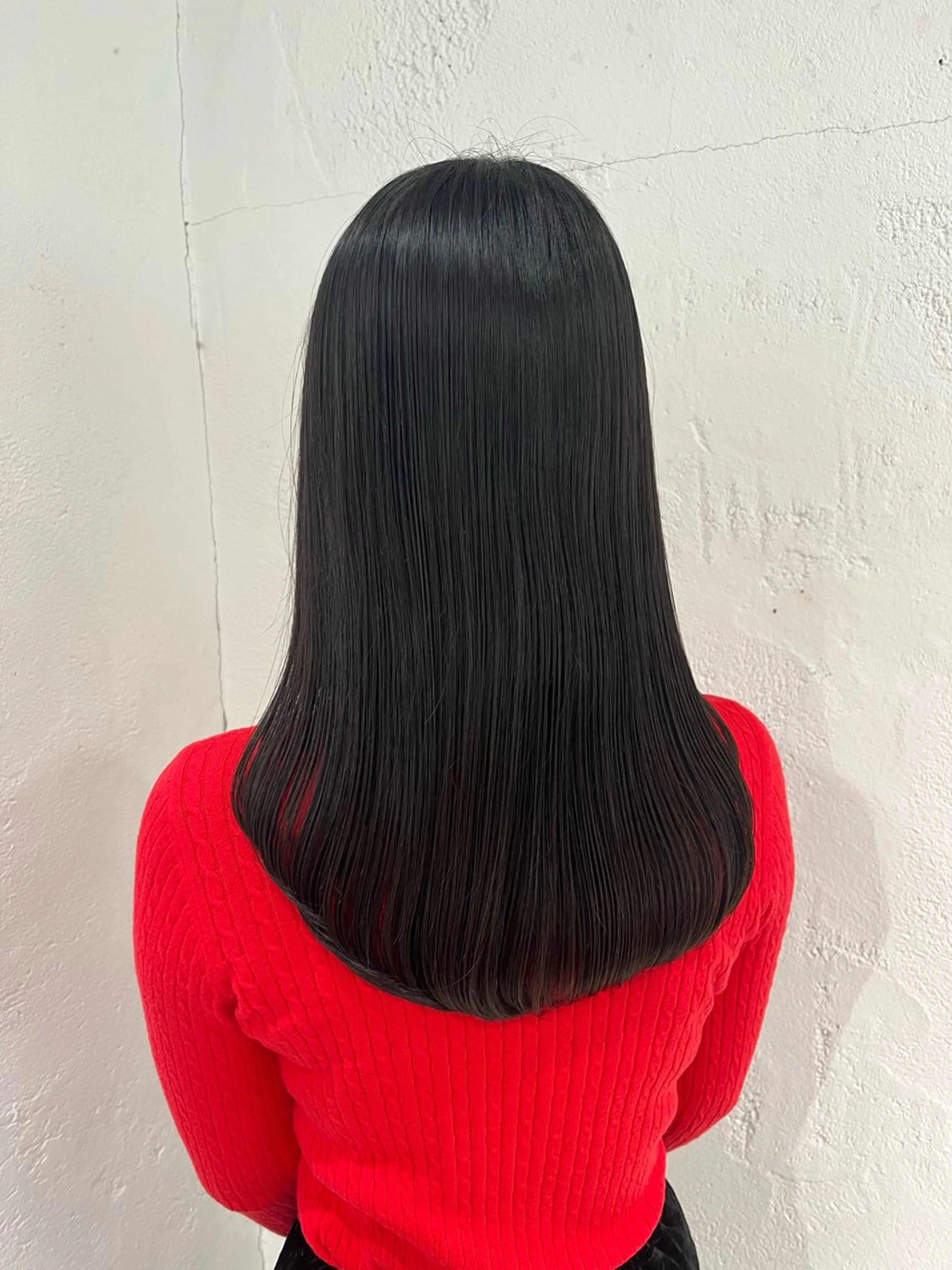 ロング カラー ブルーカラー ブルージュ レイヤーカット カット ヘアカラー ボブ/髪質改善カラー 深沢楓のヘアスタイル