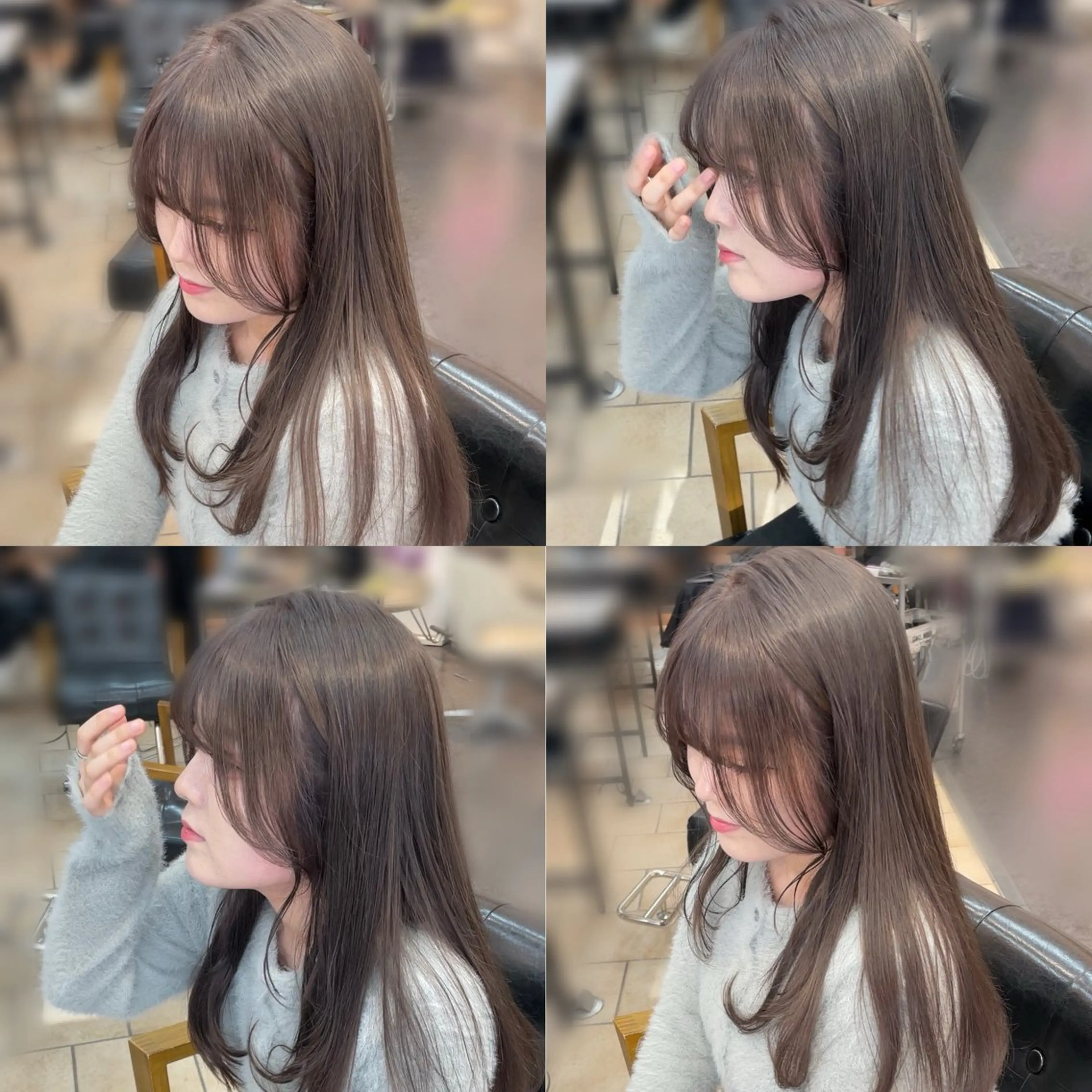 ロング 韓国ヘア🤍🇰🇷 ‪🫶🏻吉満のヘアスタイル