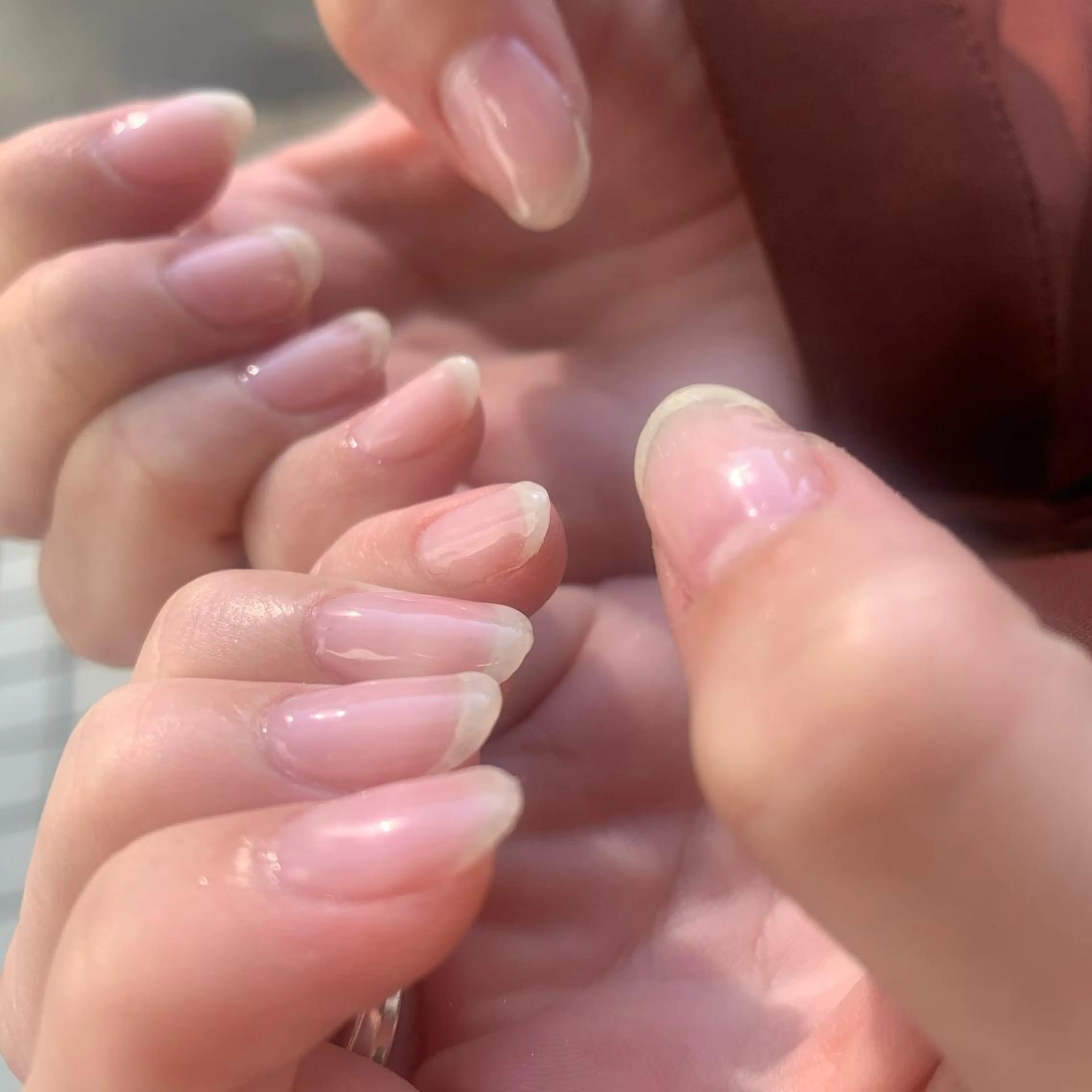 ネイル クリアネイル ハンドネイル 韓国ヘア🦋 MIYUのヘアスタイル