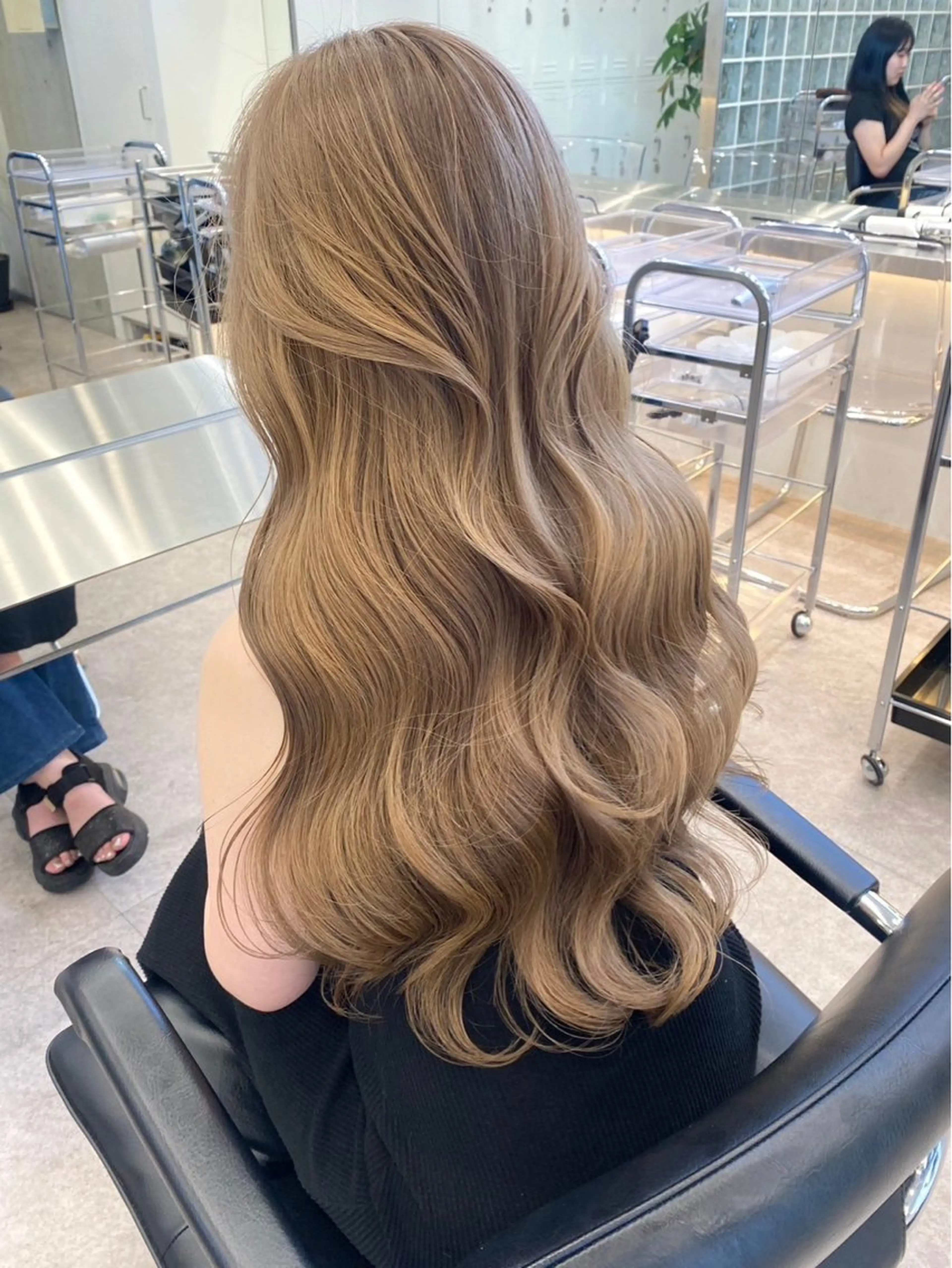 ロング ヘアカラー トリートメント hatano kahoのヘアスタイル