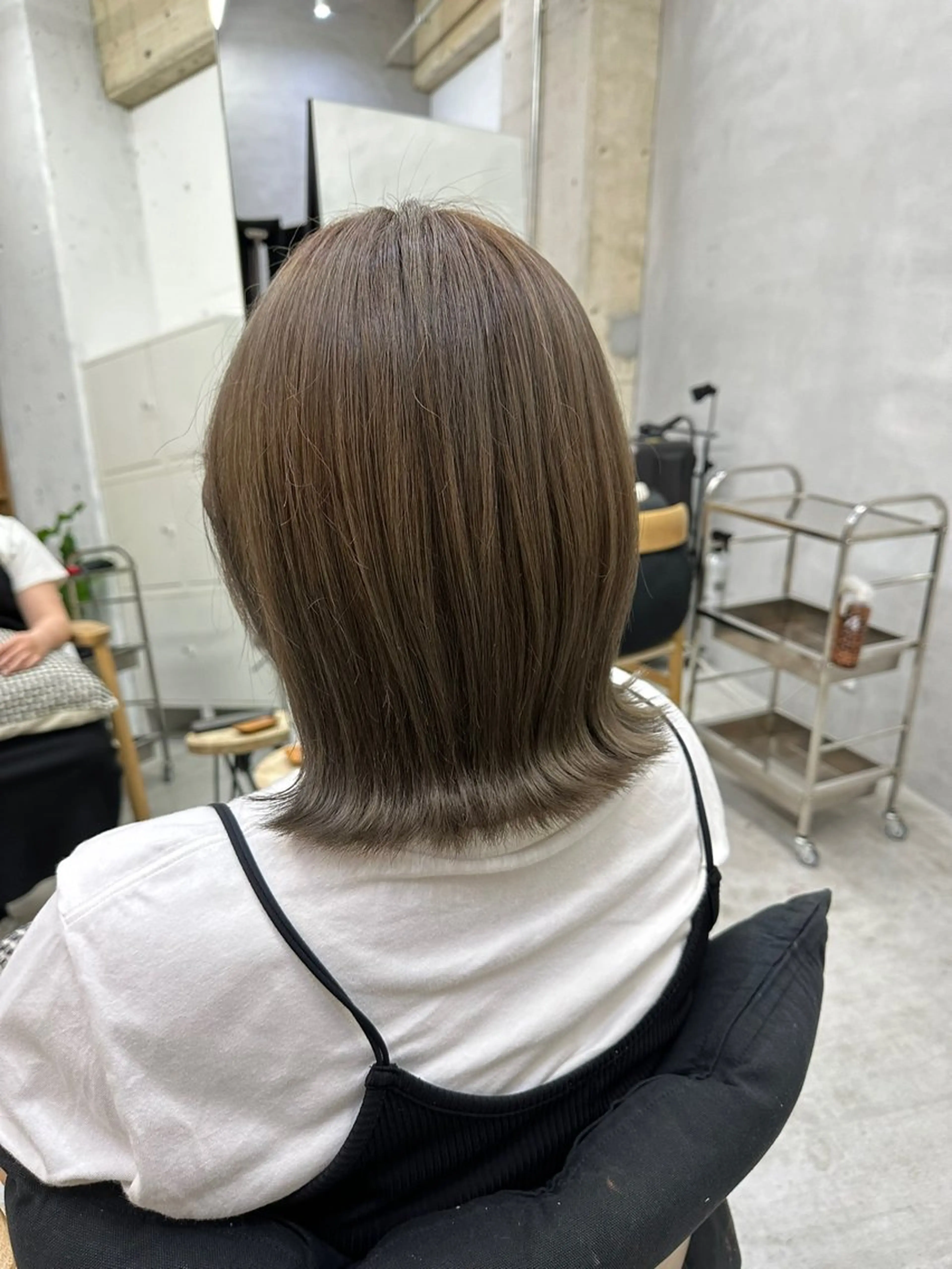 ミディアム カラー MUKU ひかるのヘアスタイル