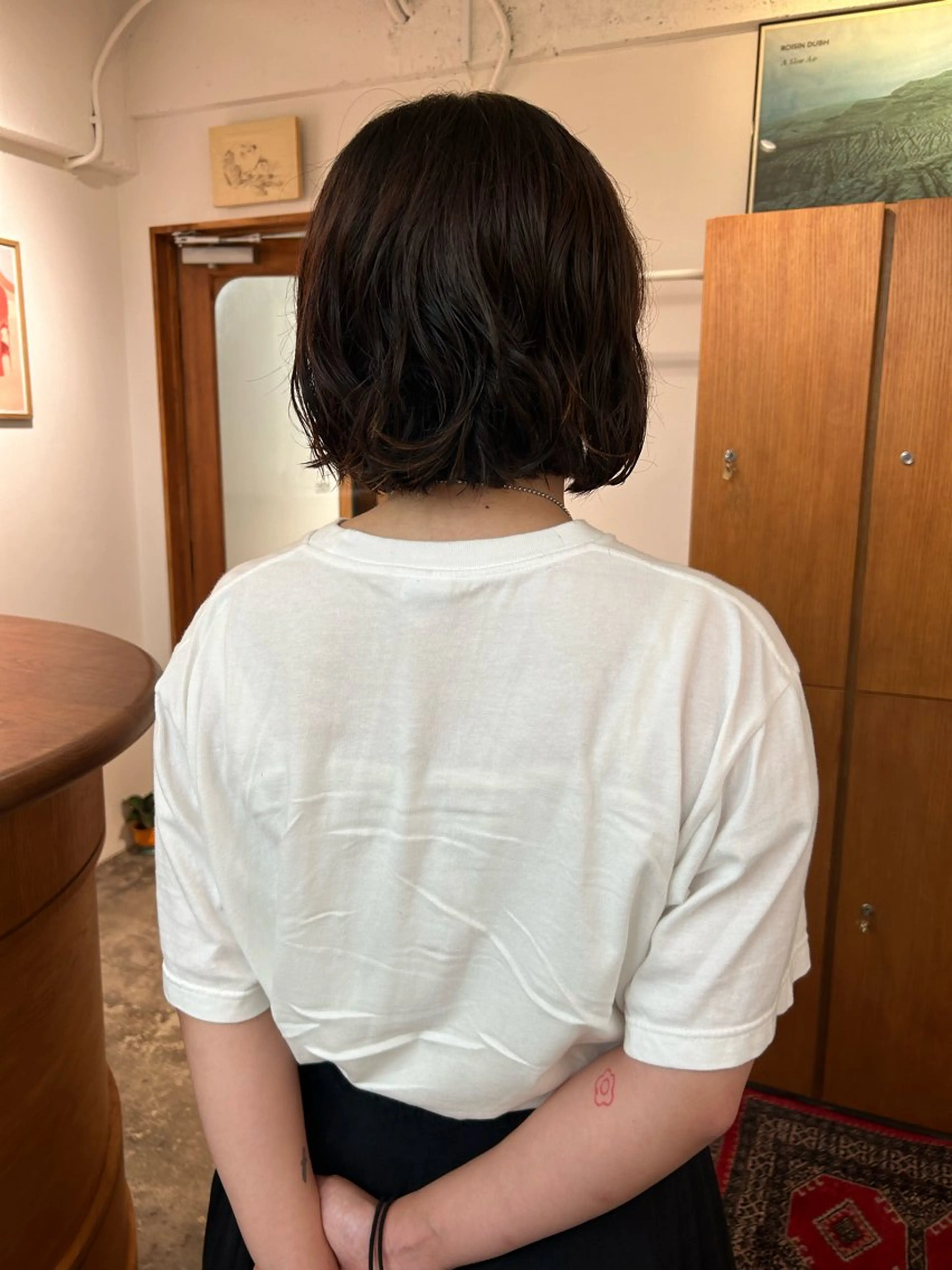ミディアム カット パーマ 綾/ベージュカラー /パーマ🩰のヘアスタイル