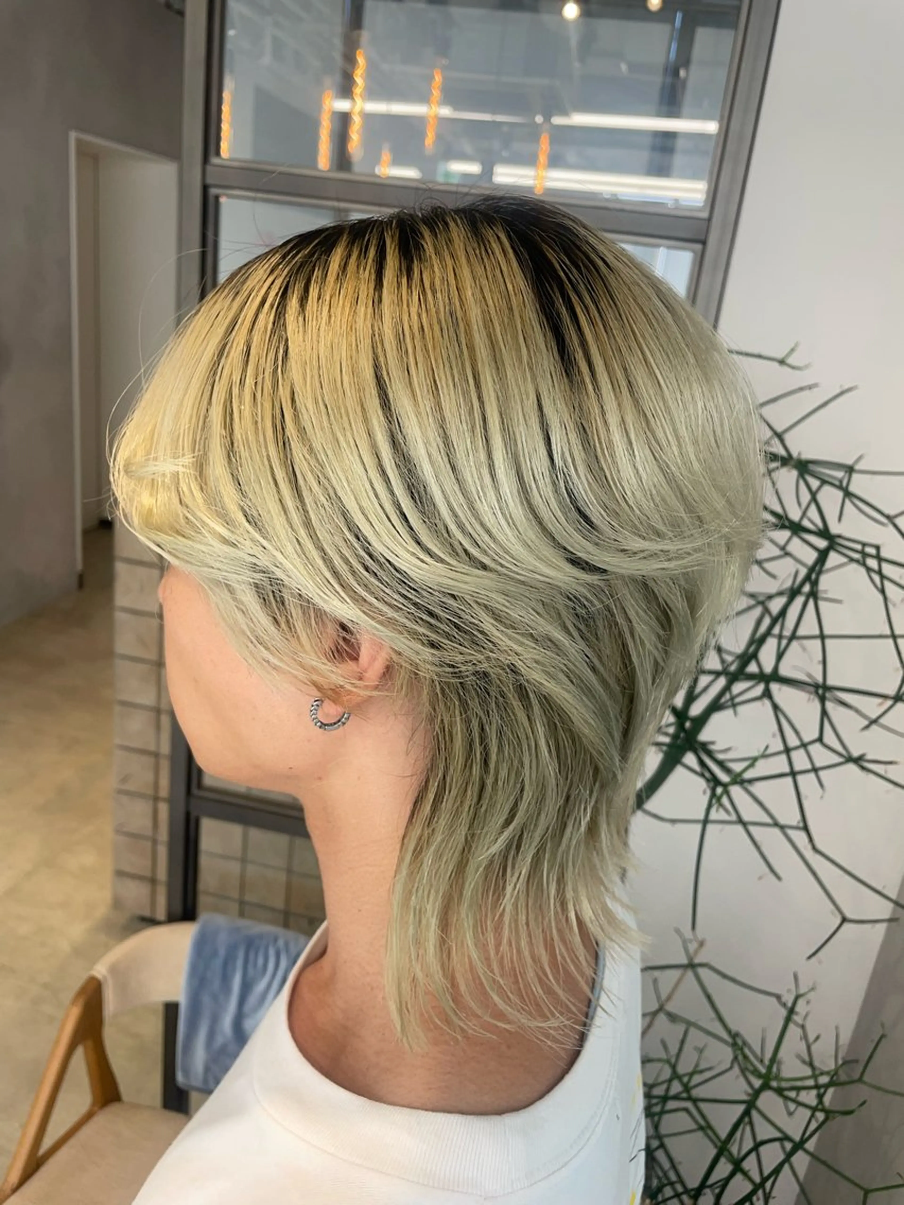 メンズ メンズ韓国風 メンズウルフカット ウルフカット 透明感カラー✨艶髪 制作🌱山根あゆみのヘアスタイル