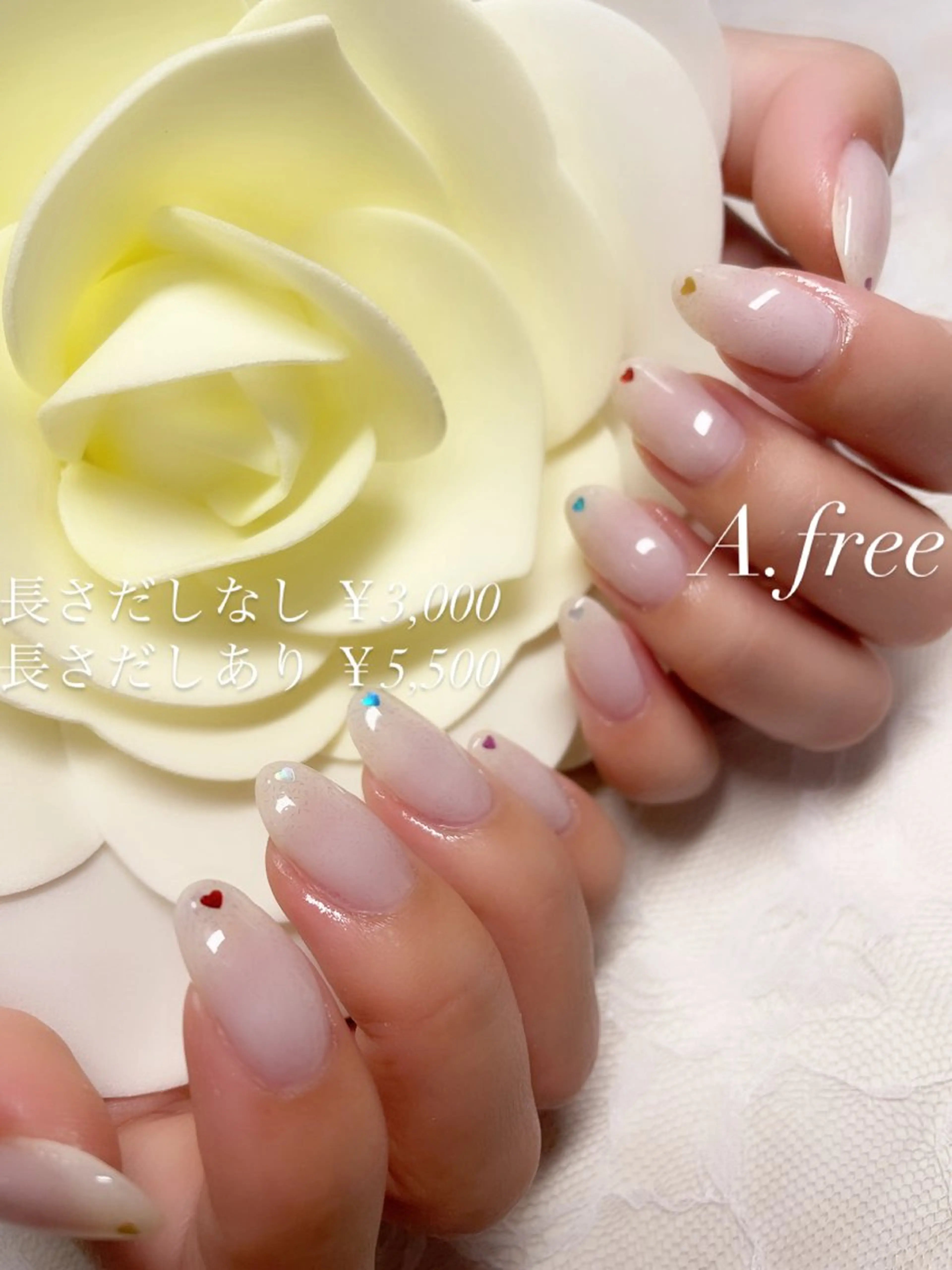 ネイル ハンドネイル A.free✧*｡ アレルギー対応✧*｡のネイルデザイン