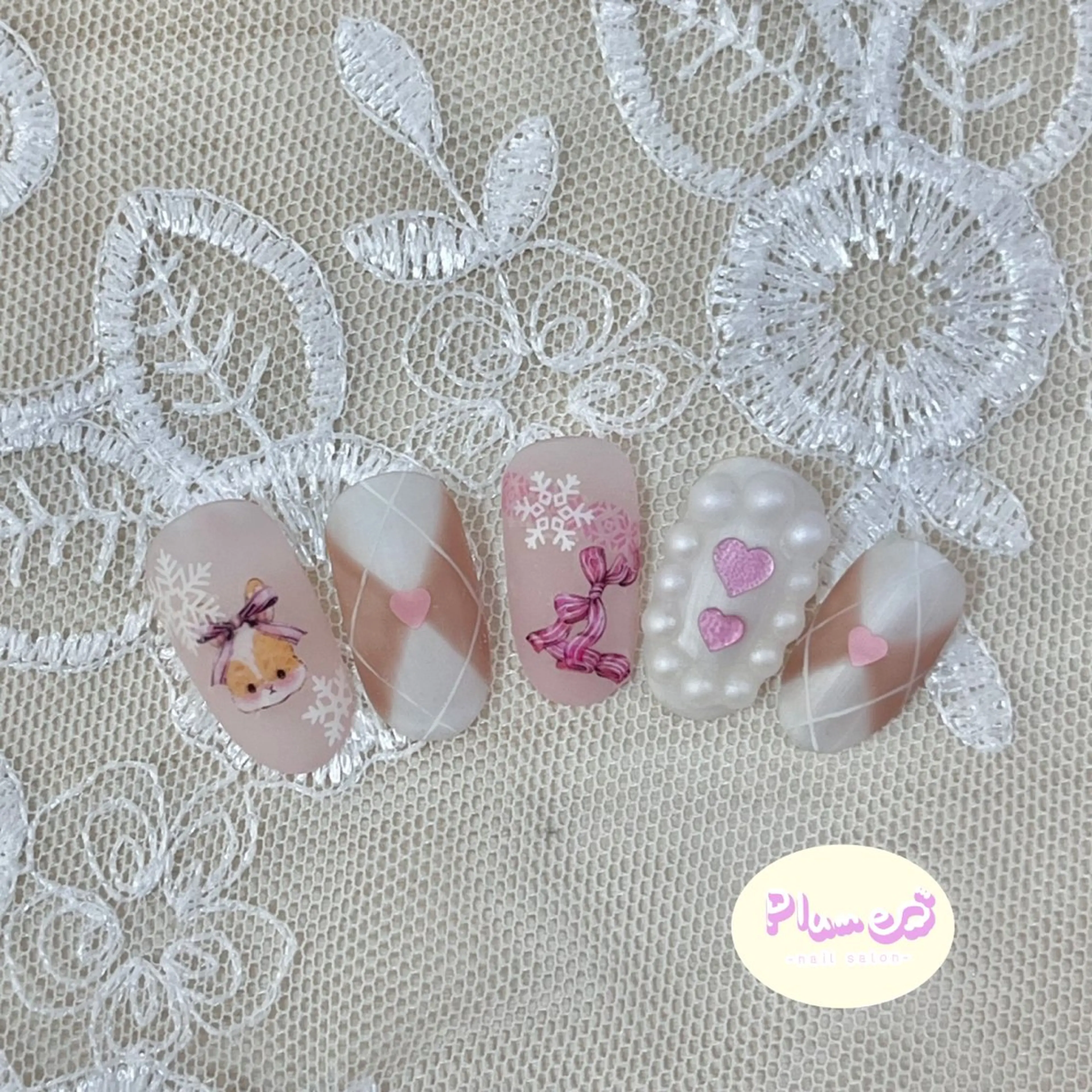 ネイル ハンドネイル plume nail ☆韓国ネイルのネイルデザイン