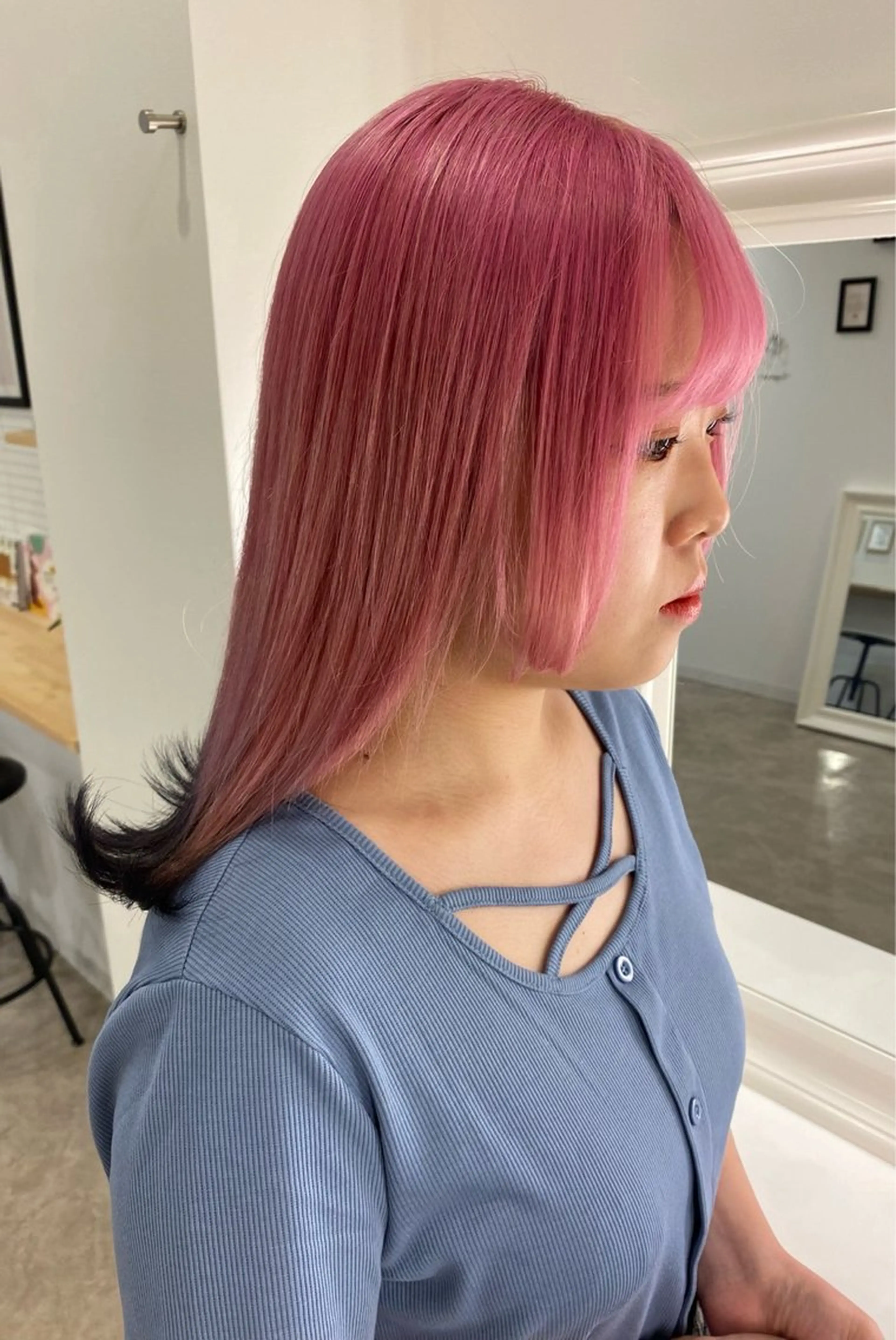 カラー 曲がる縮毛矯正 心斎橋/本町　あつやのヘアスタイル