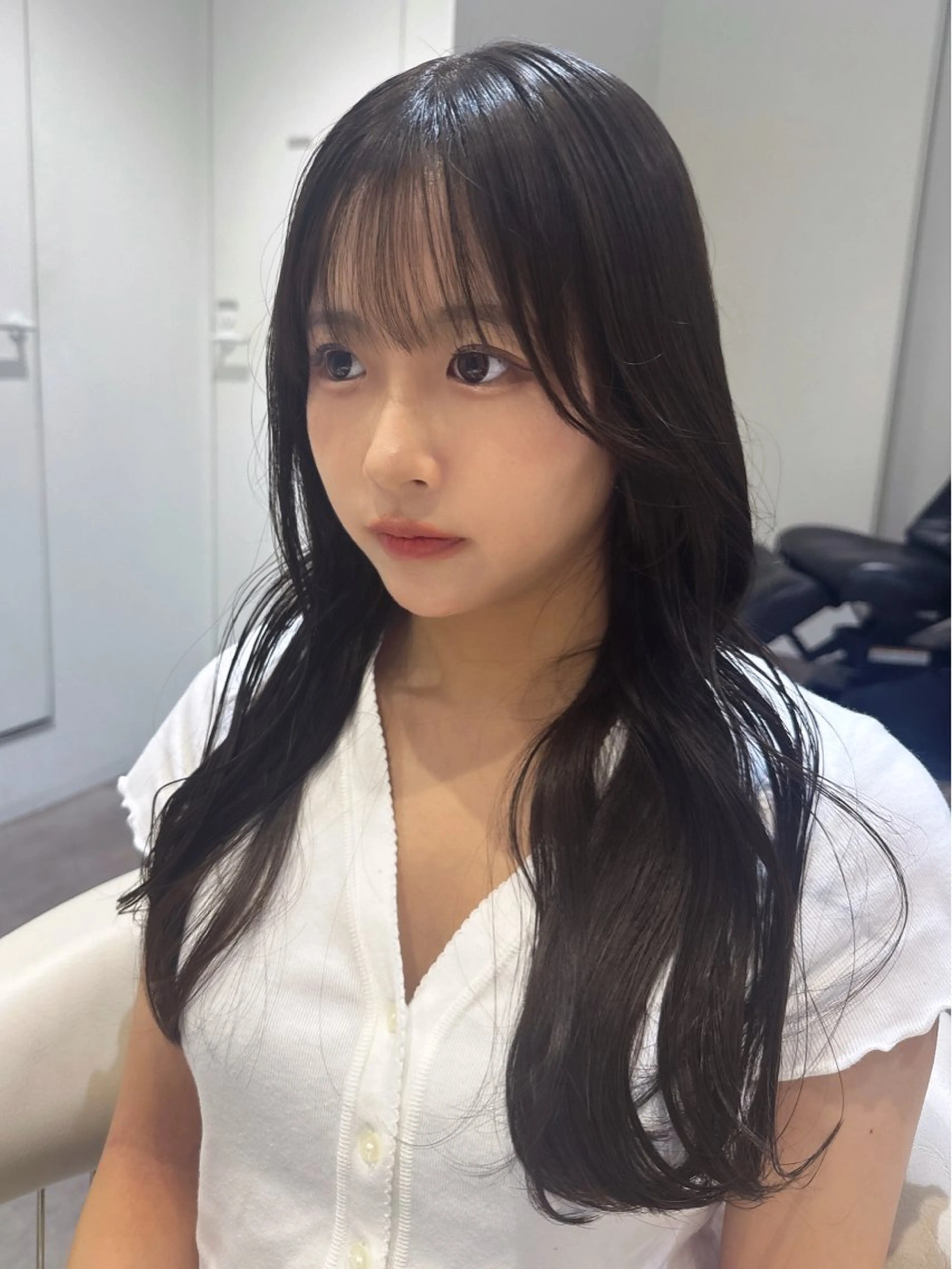 ミディアム カラー 黒髪 ブリーチ 透明感カラー ブリーチなしカラー 卒業式のヘアスタイル カット ヘアカラー トリートメント 原宿/美髪カラー 🫧TAISEIのヘアスタイル
