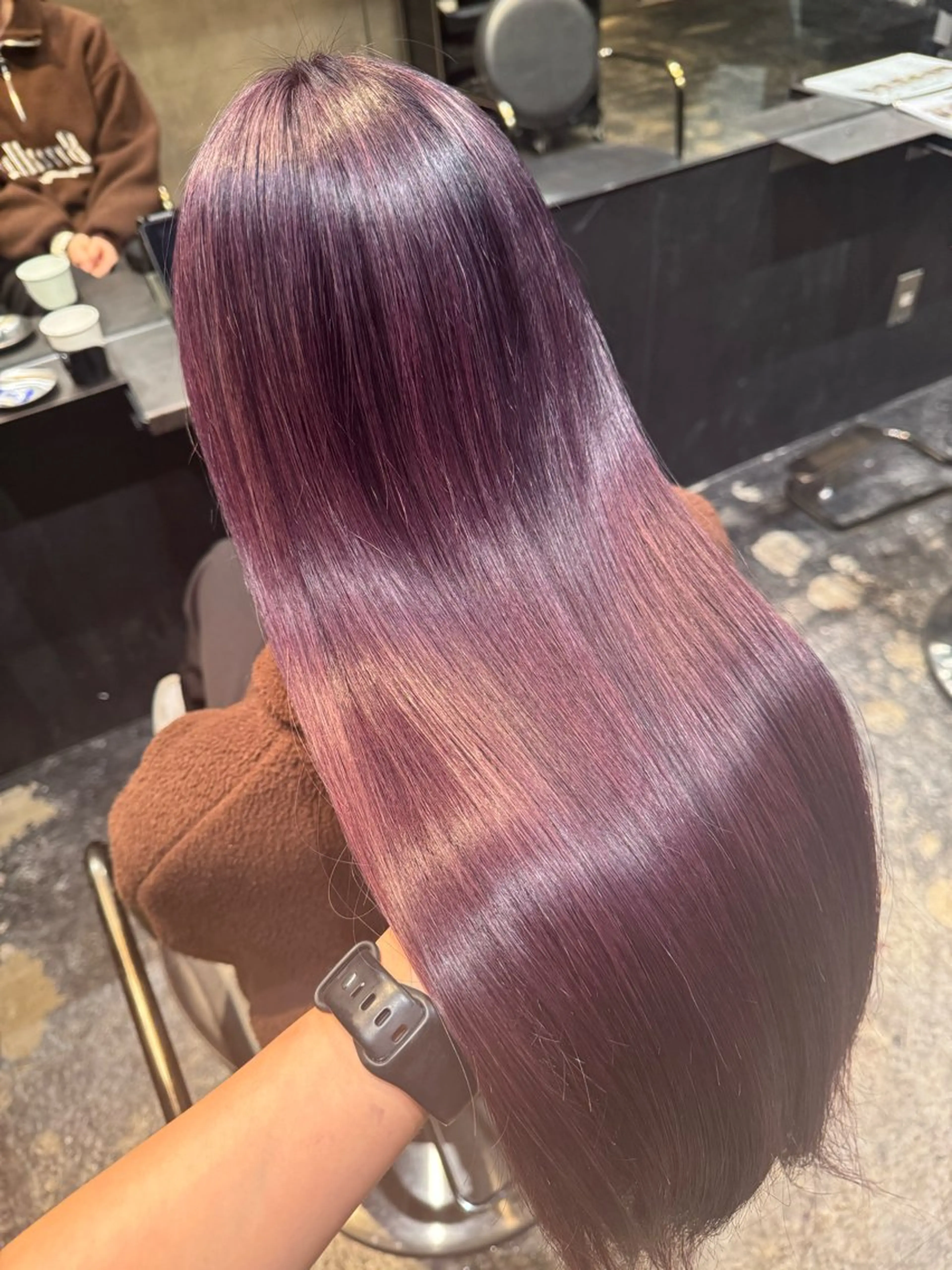 平日限定✨ケアブリーチ込みダブルカラー＋髪質改善トリートメント✨️の写真