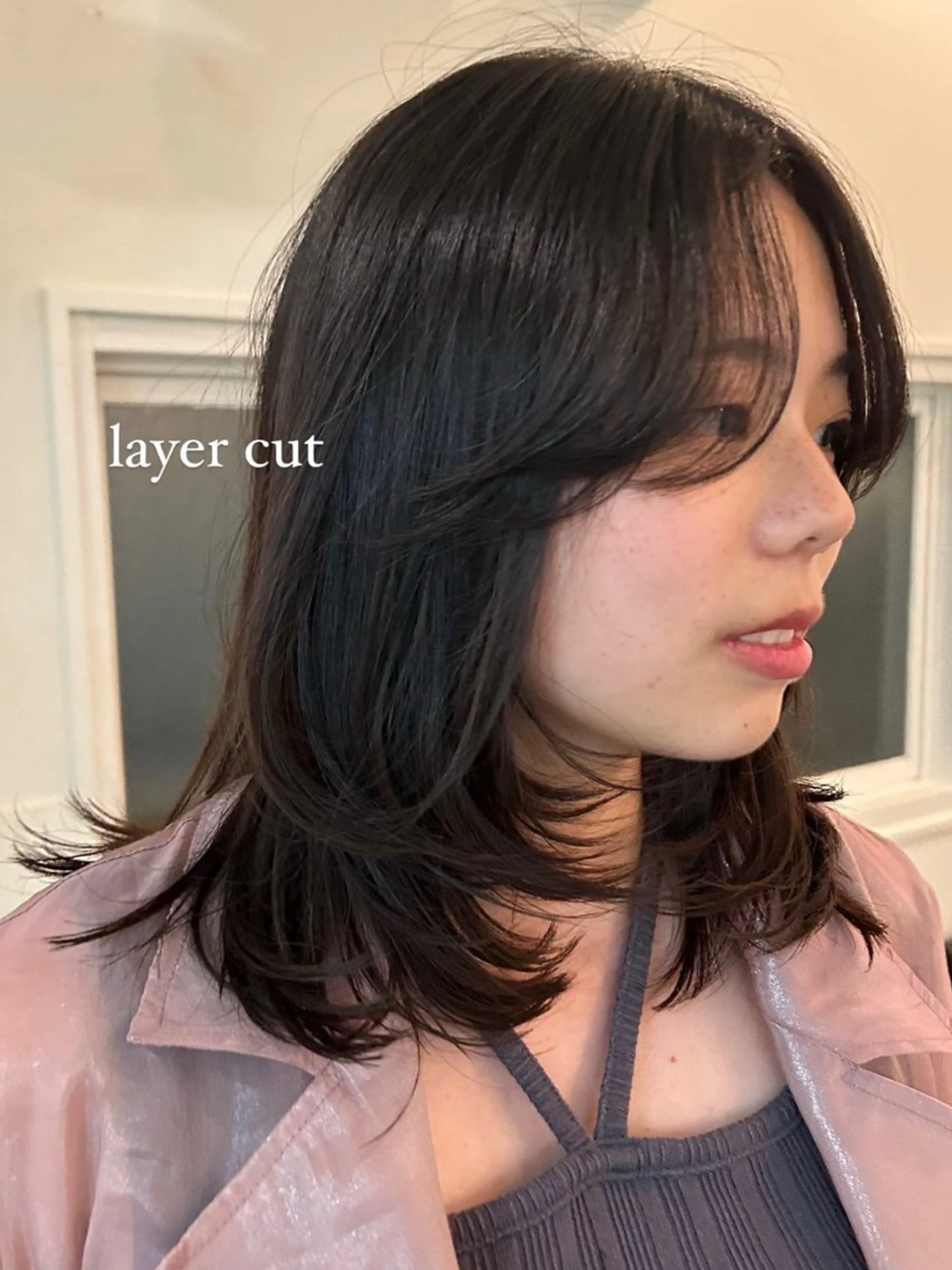 セミロング カット Terve. 水野 菜々香のヘアスタイル