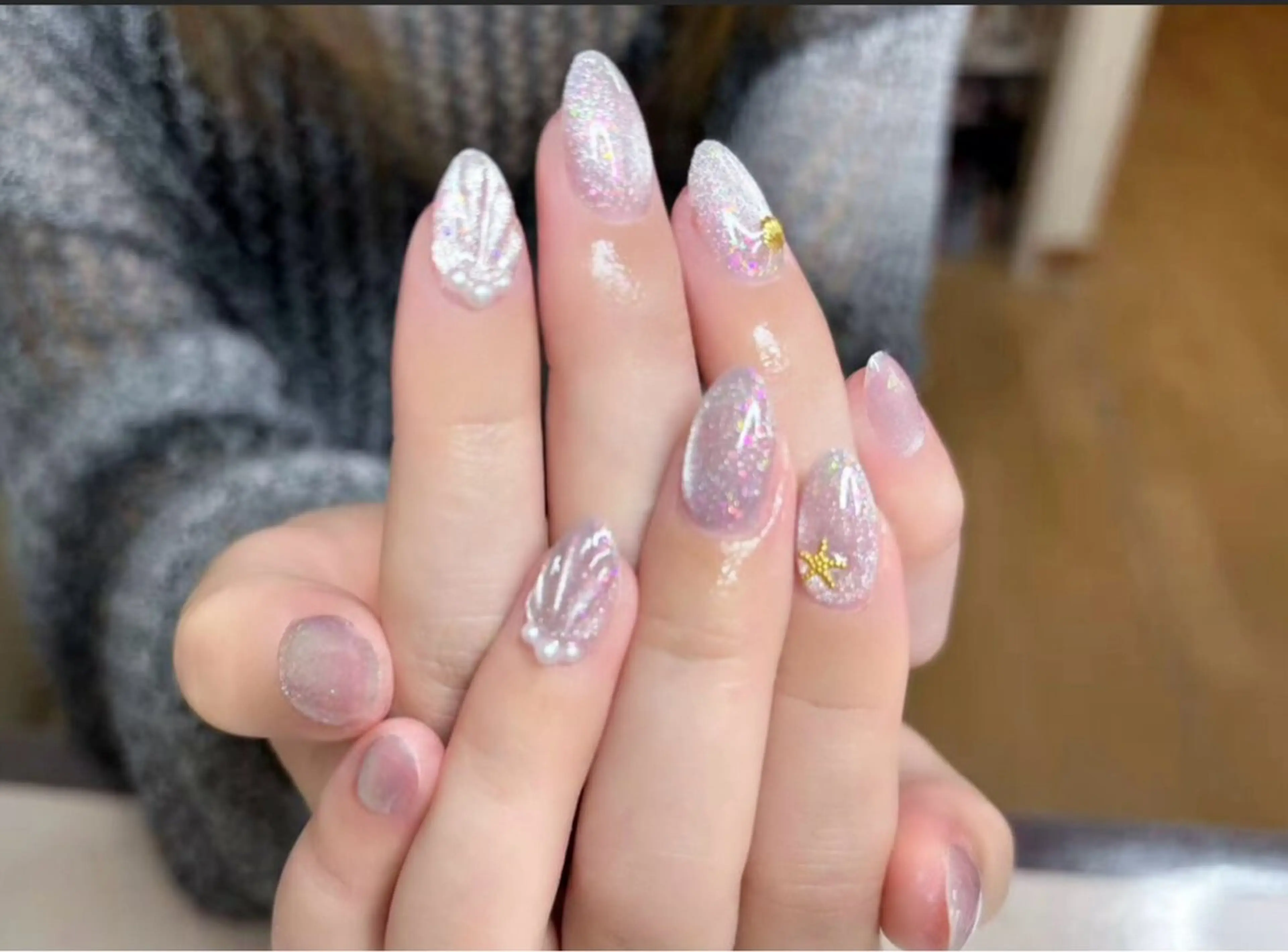 ネイル アートネイル チークネイル 長さ出し フラワーネイル フットネイル ハンドネイル YK 美学院のネイルデザイン