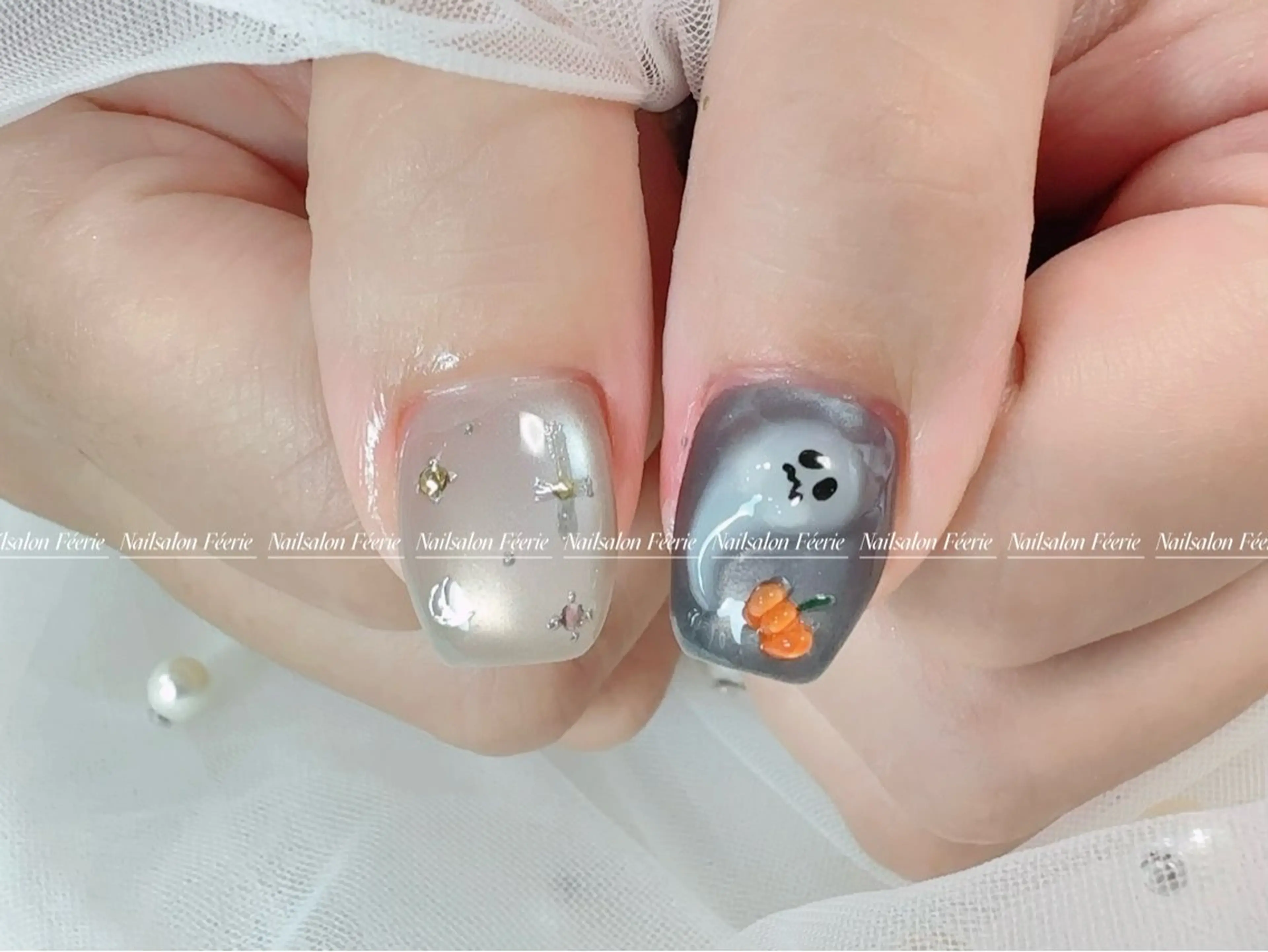 ネイル 成人式 長さ出し フットネイル フレンチネイル ジェルネイル ハンドネイル ハンドケア nail salon Feerieのネイルデザイン