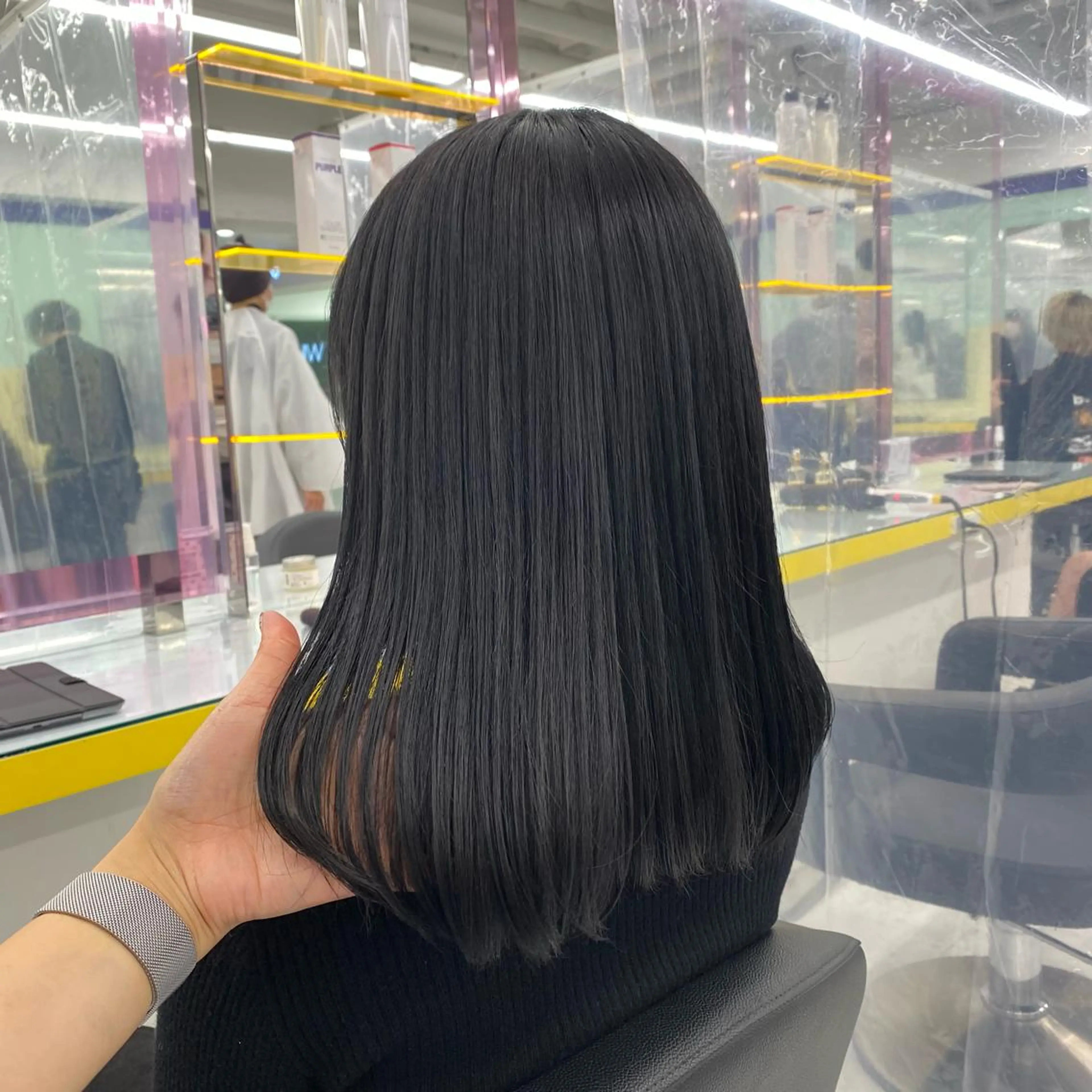 セミロング カラー ヘアアレンジ ヘアカラー トリートメント GOTODAY shair salon 横浜mare店所属・透明感抜群カラー mai🍑♡のヘアスタイル