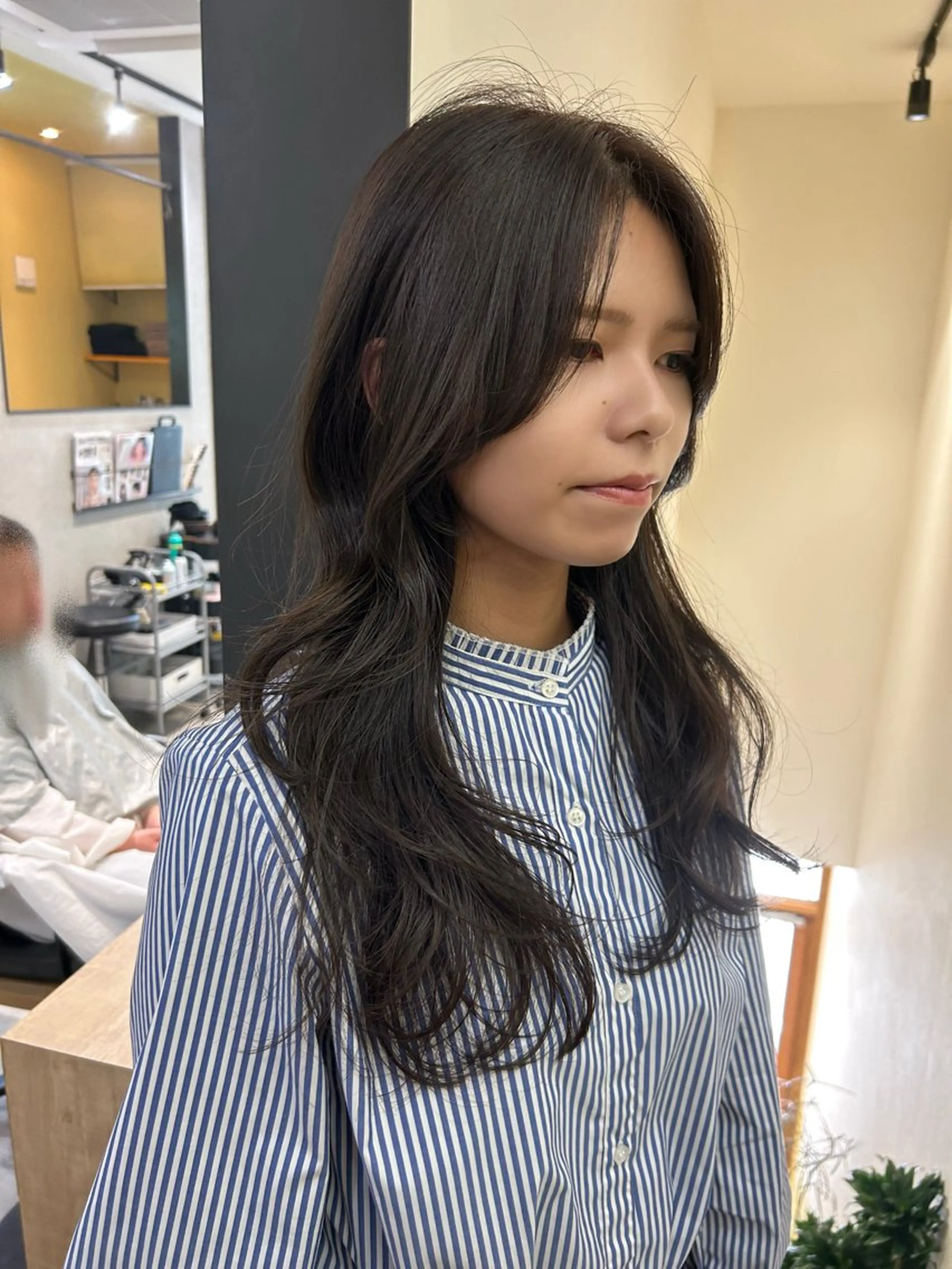 ロング カラー ブラウンカラー 透明感カラー グレージュ カット ヘアカラー トリートメント hub hair レイヤー/透明感のヘアスタイル