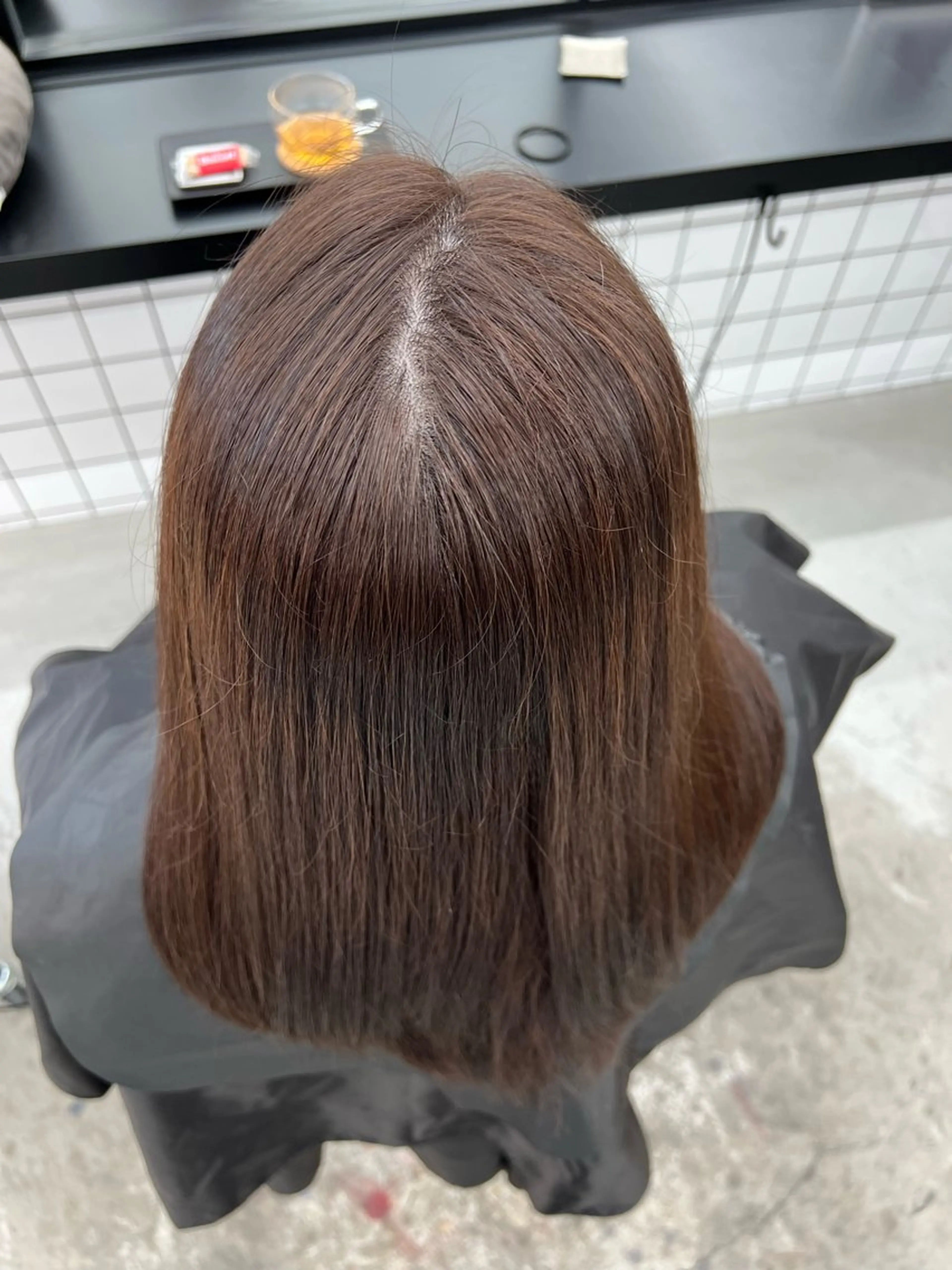 セミロング カラー ベージュカラー 透明感カラー ラテベージュ ヘアカラー トリートメント あすか JILLSTUDIOのヘアスタイル