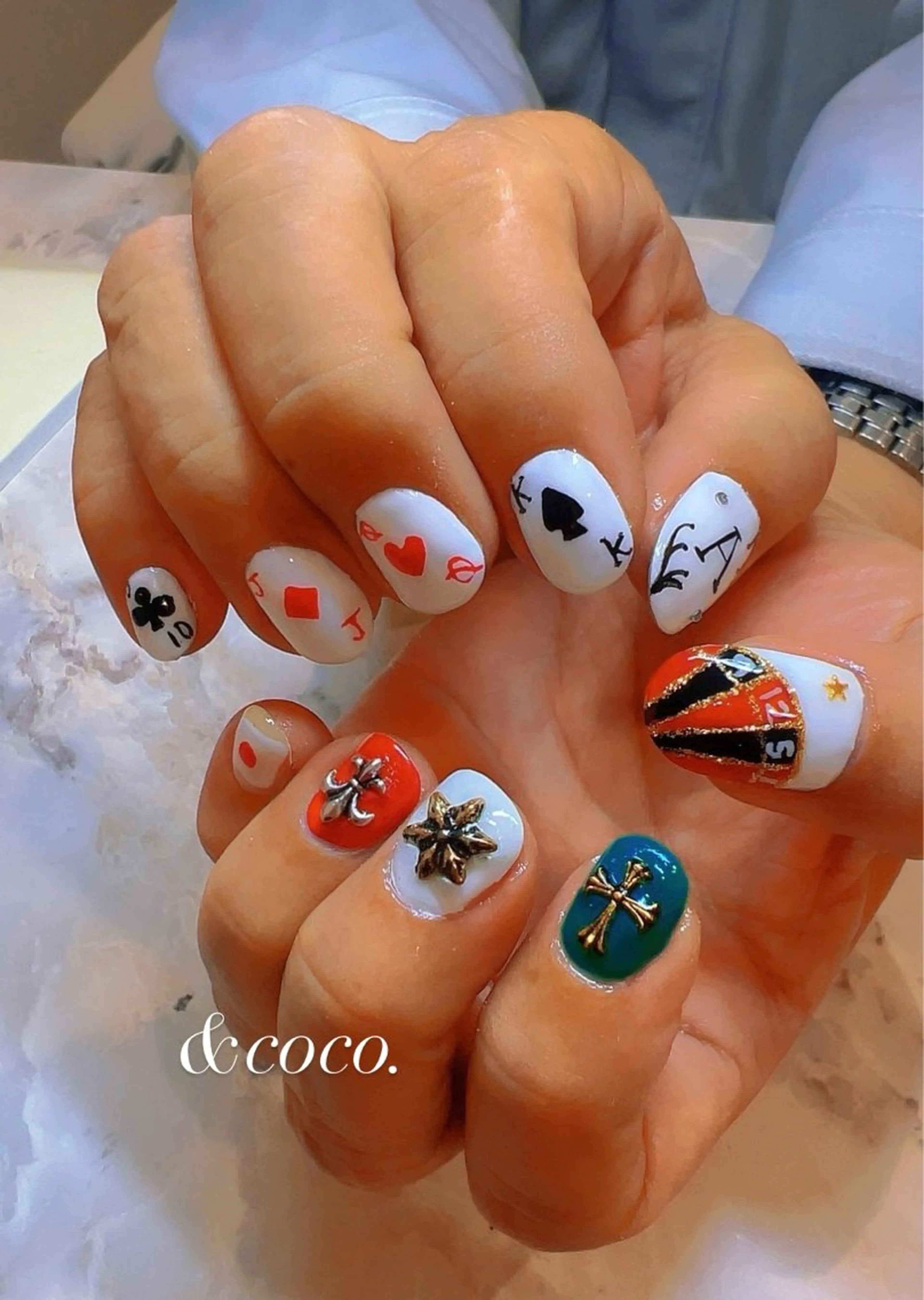 ネイル メンズネイル 持ち込み ハンドネイル ＆coco.所属・＆ coco.のネイルデザイン