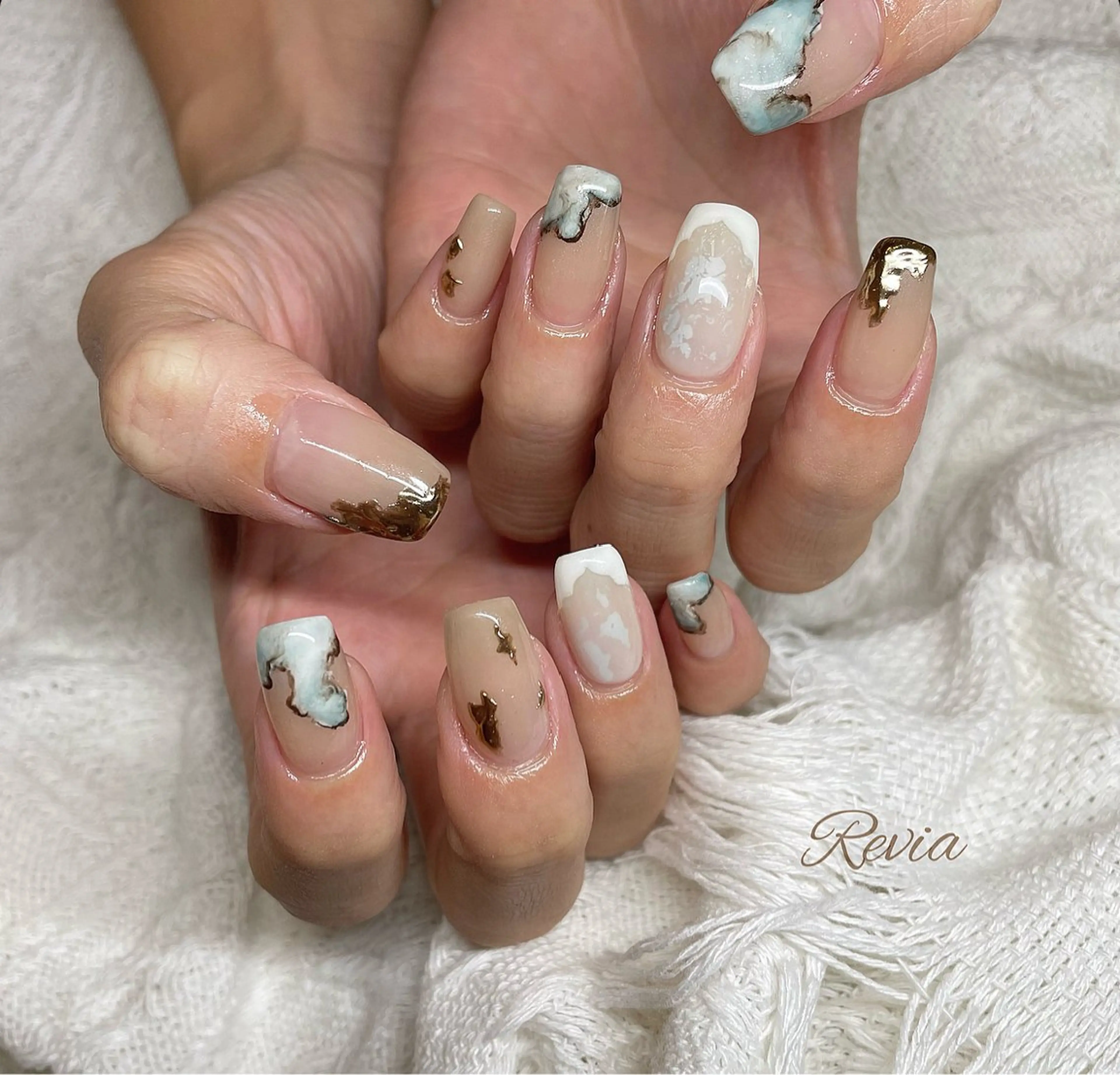 ネイル ハンドネイル revia所属・ERI Nailistのネイルデザイン