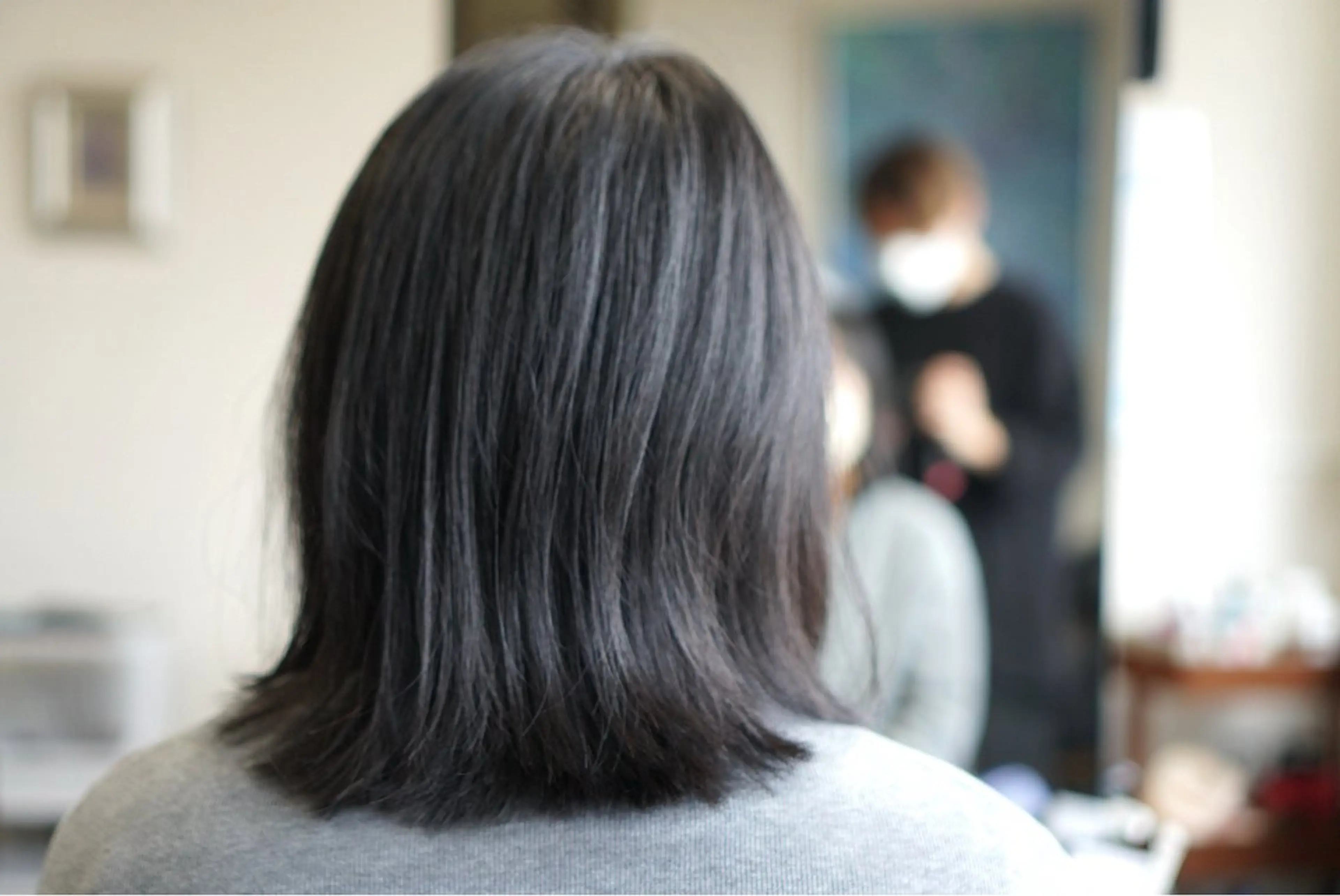ミディアム カット ヘアカラー トリートメント 中島 剛のヘアスタイル